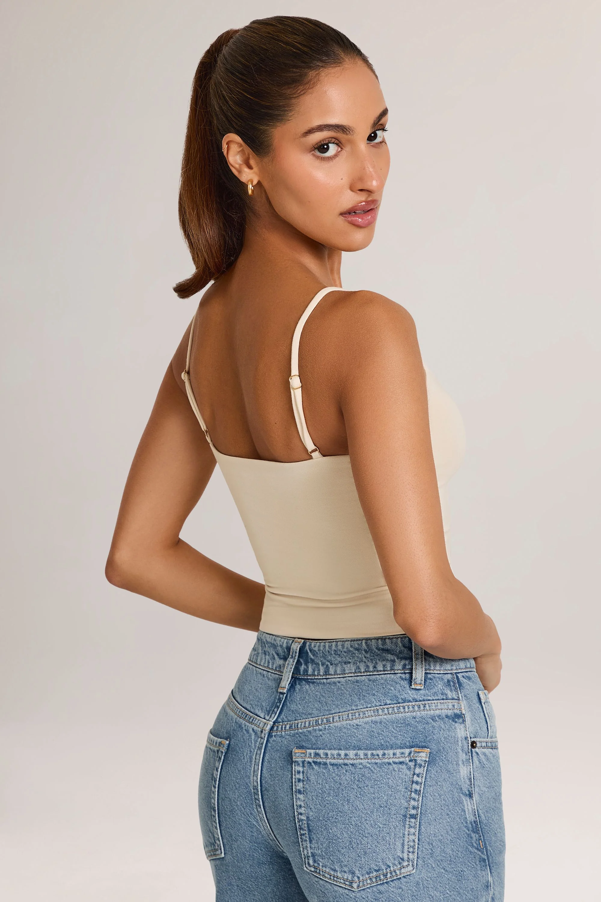 Modal Scoop-Neck Tank Top in Ivory - Image 7