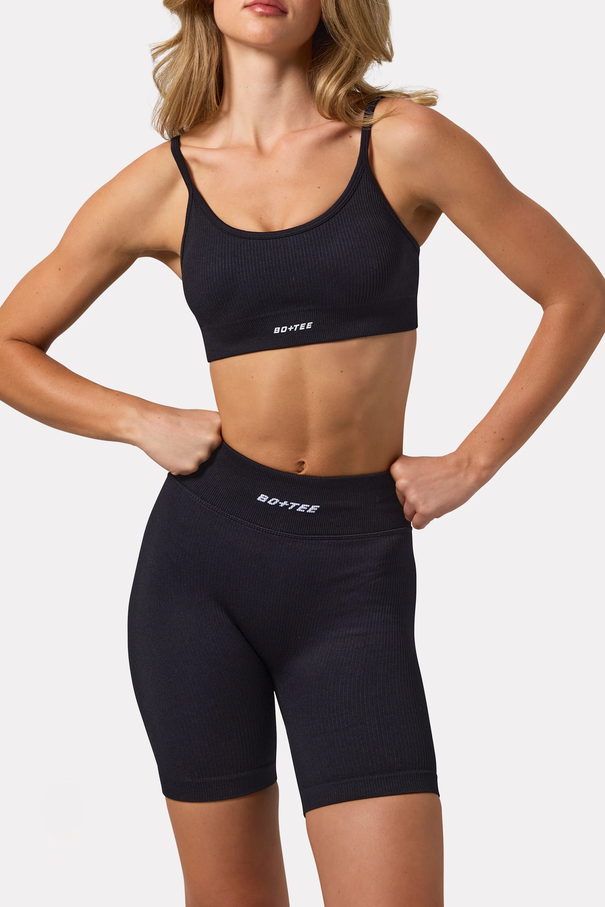 FlexiRib Biker Shorts in Black - Image 4