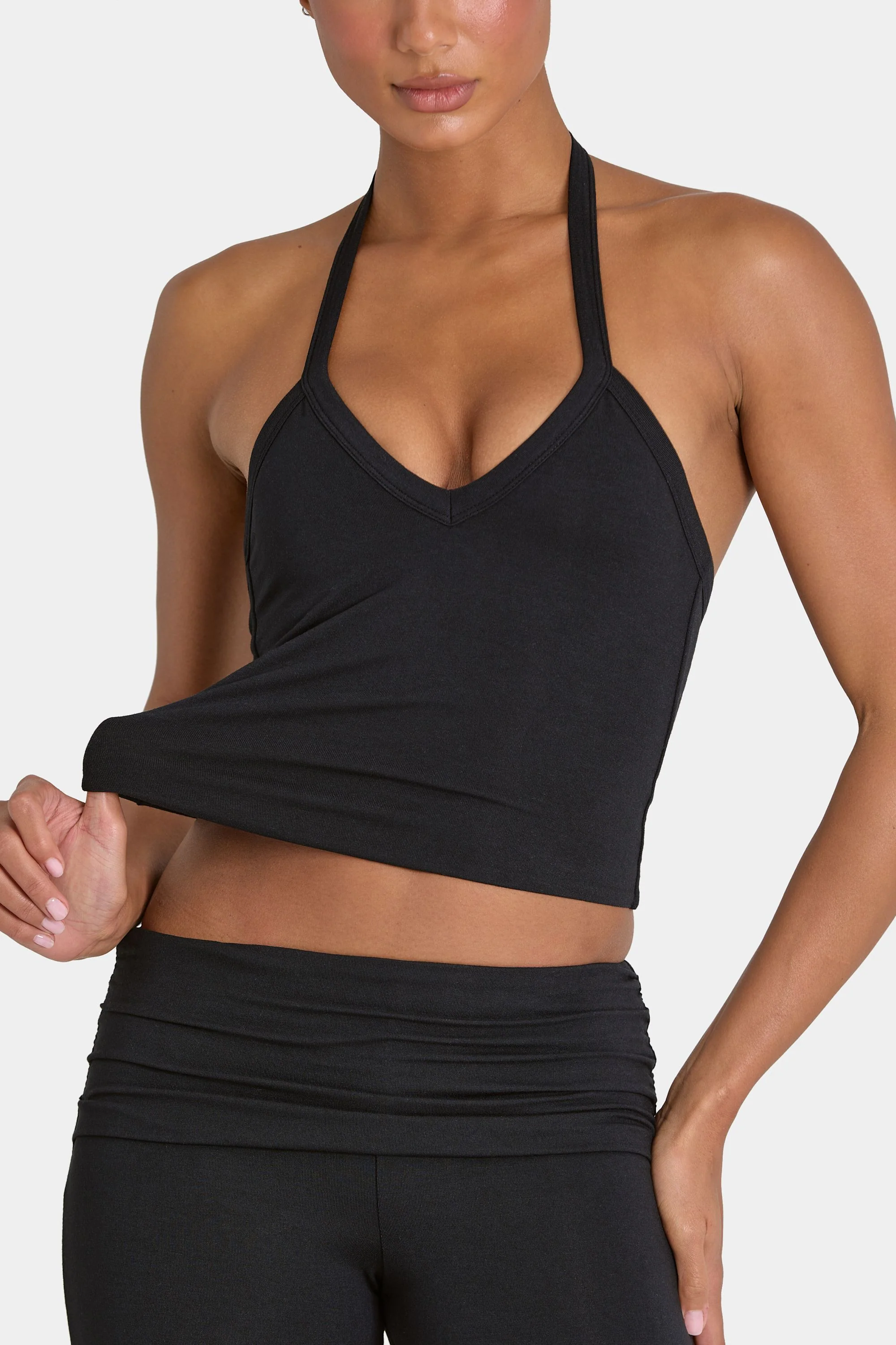 ButterCloud™ Crop Tank Top in Black - Image 4