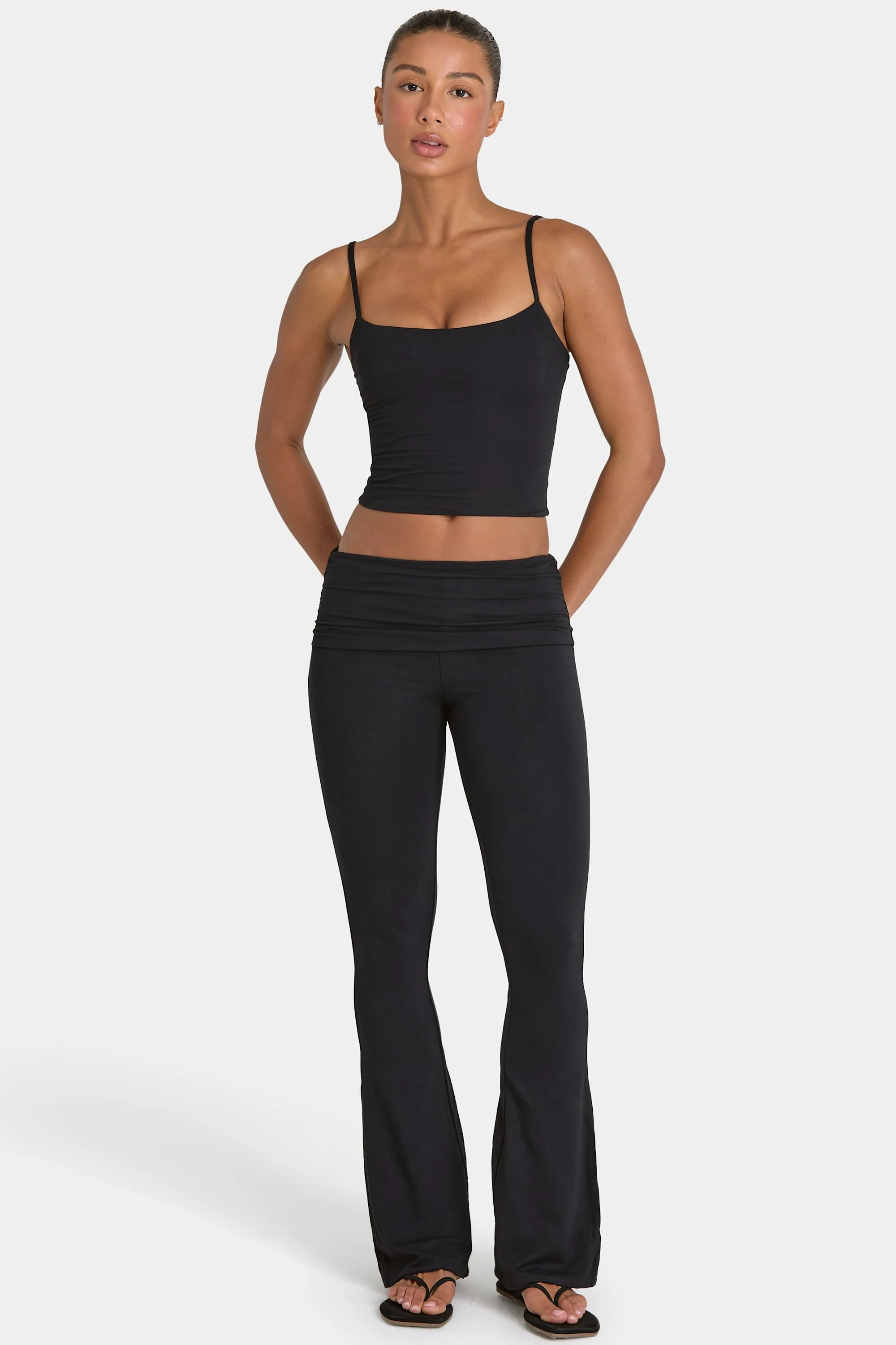 ButterCloud™ Crop Tank Top in Black - Image 5