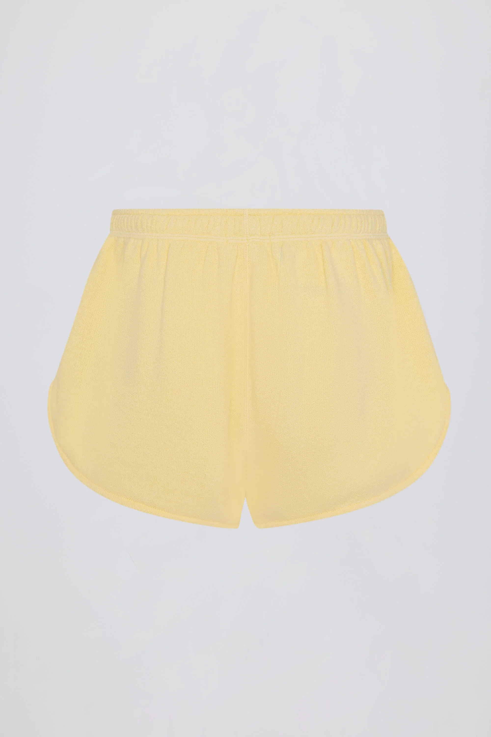 Button-Detail Mid-Rise Shorts in Lemon - Image 5