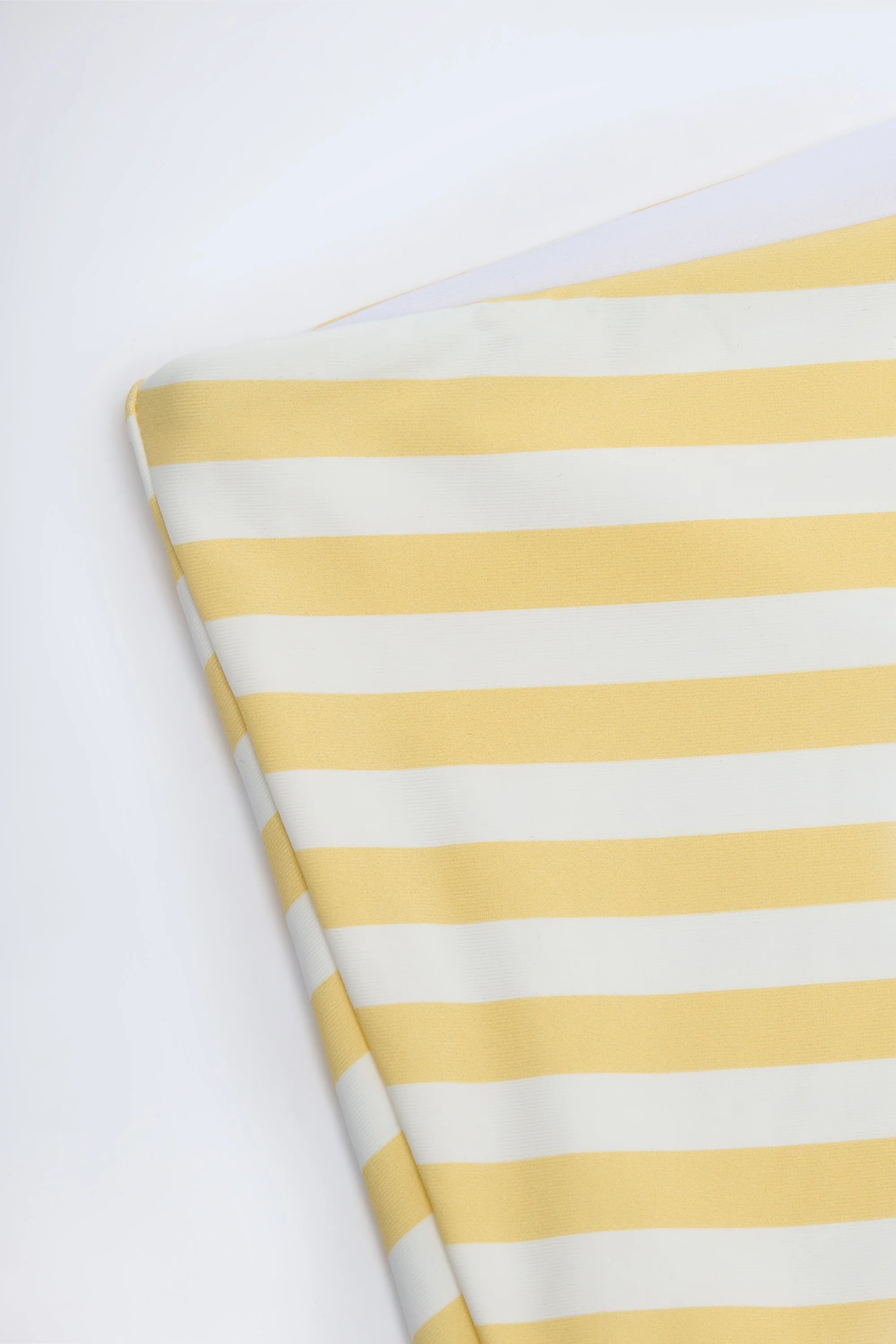 Mid-Rise Hot Pants in Lemon Yellow Stripe - Image 5