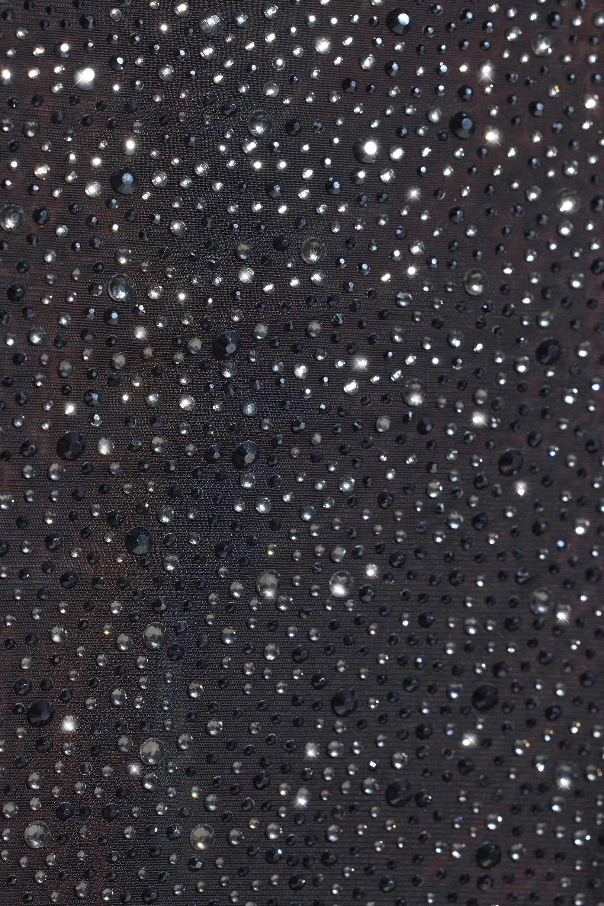 Embellished Ruched Maxi Skirt in Black - Image 4