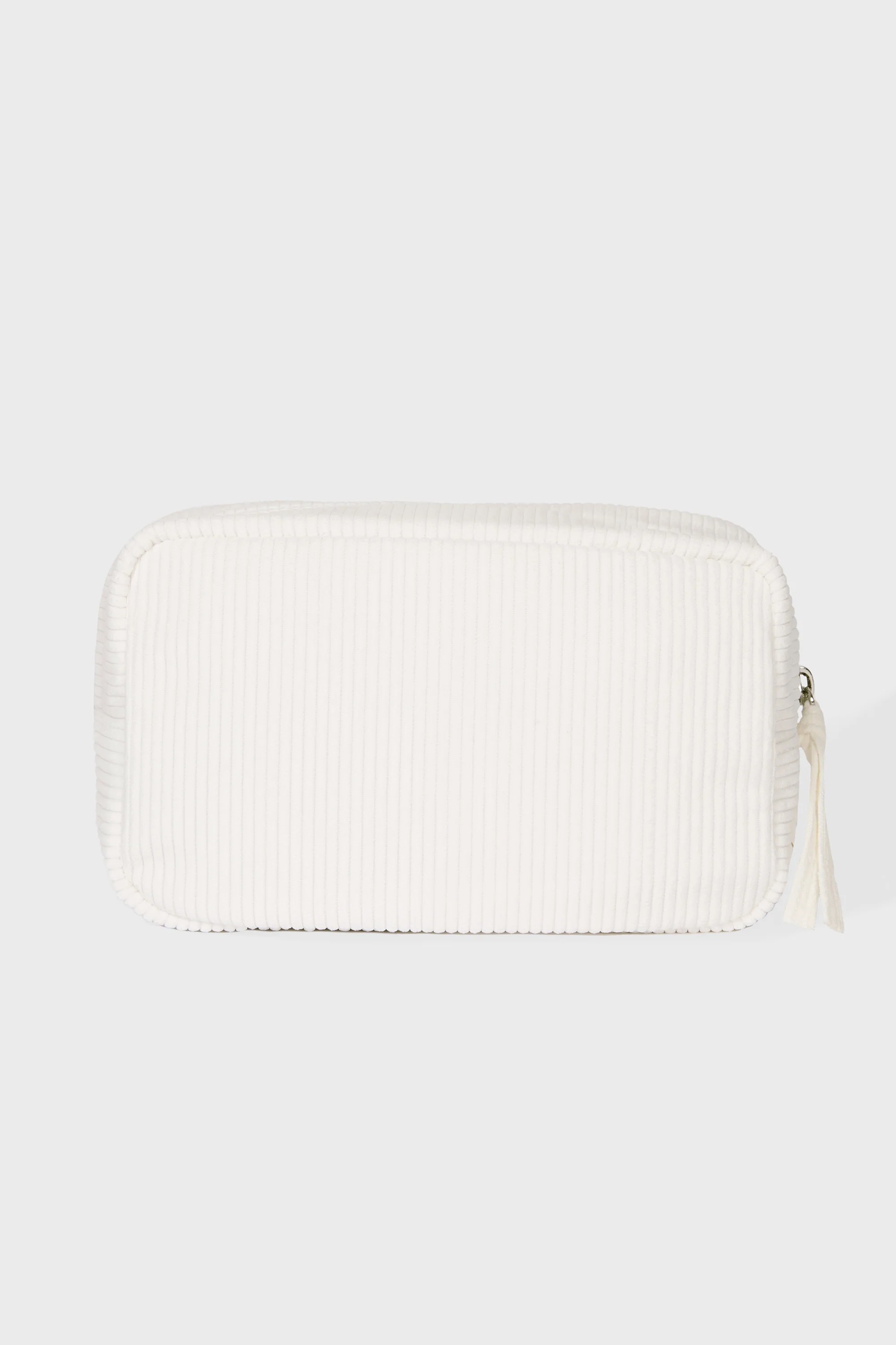 Corduroy Bow Makeup Bag in Coconut - Image 2