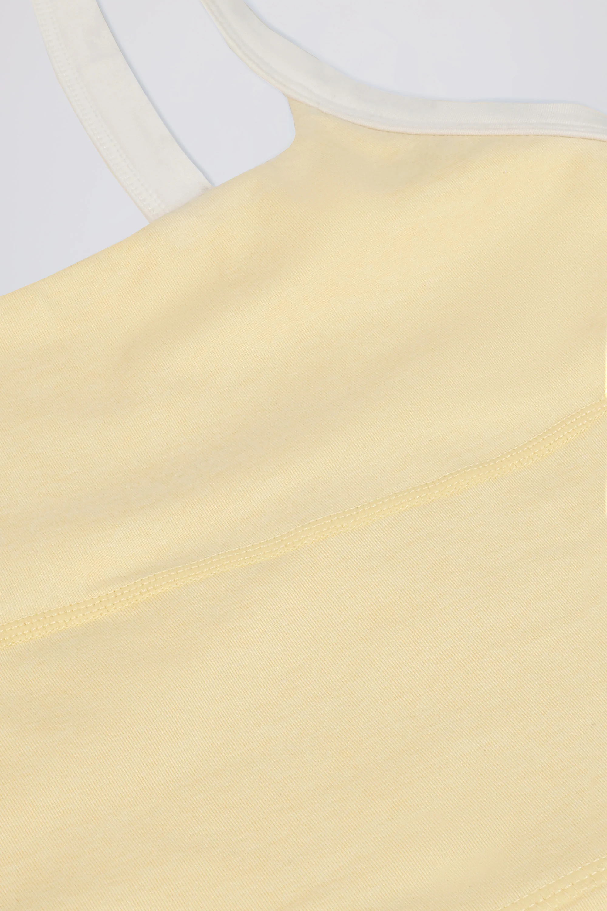 Cropped Tank Top in Lemon Marl - Image 16