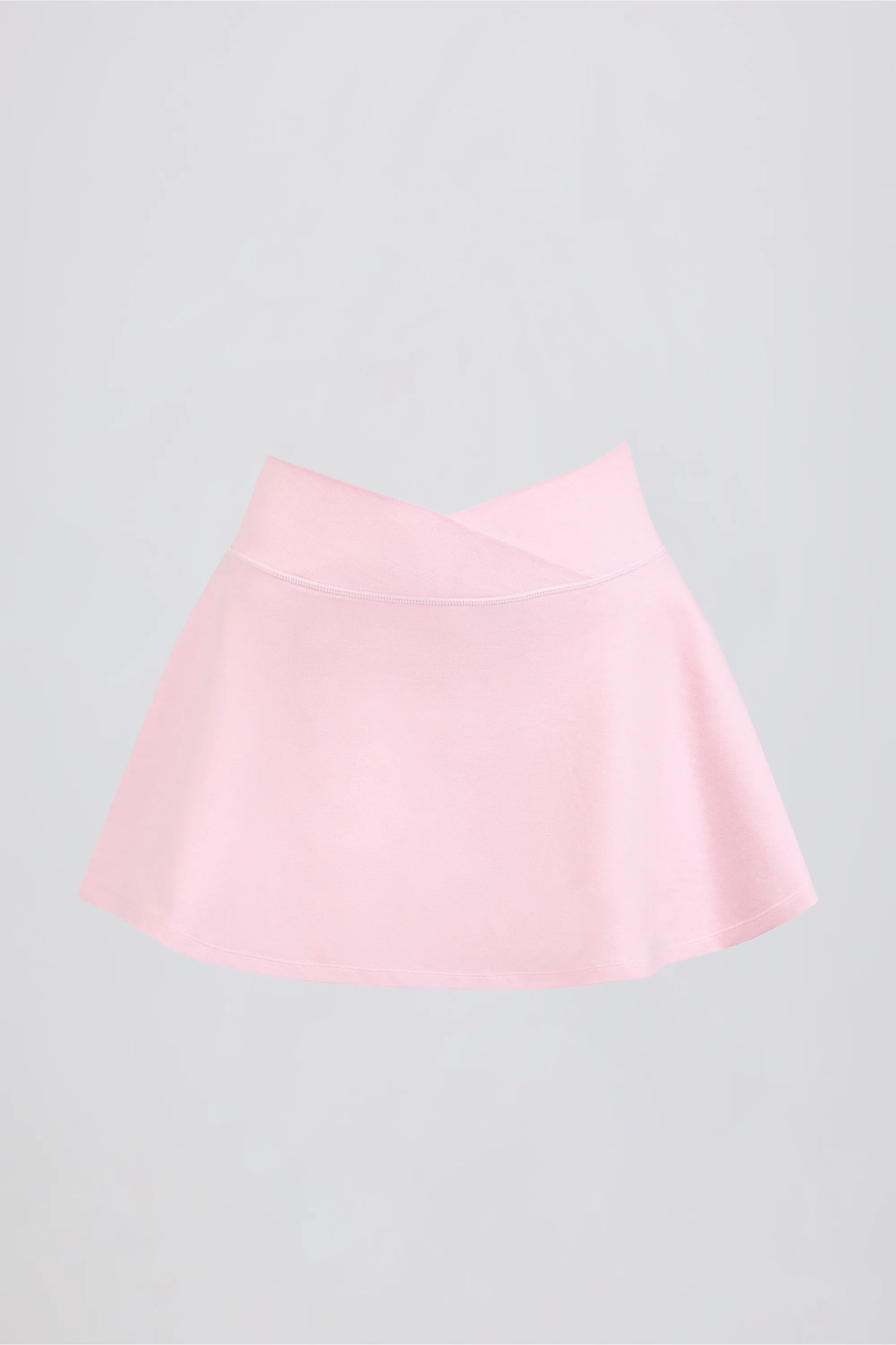 Brushed Jersey Crossover Mini Skort in Bloom - Image 5