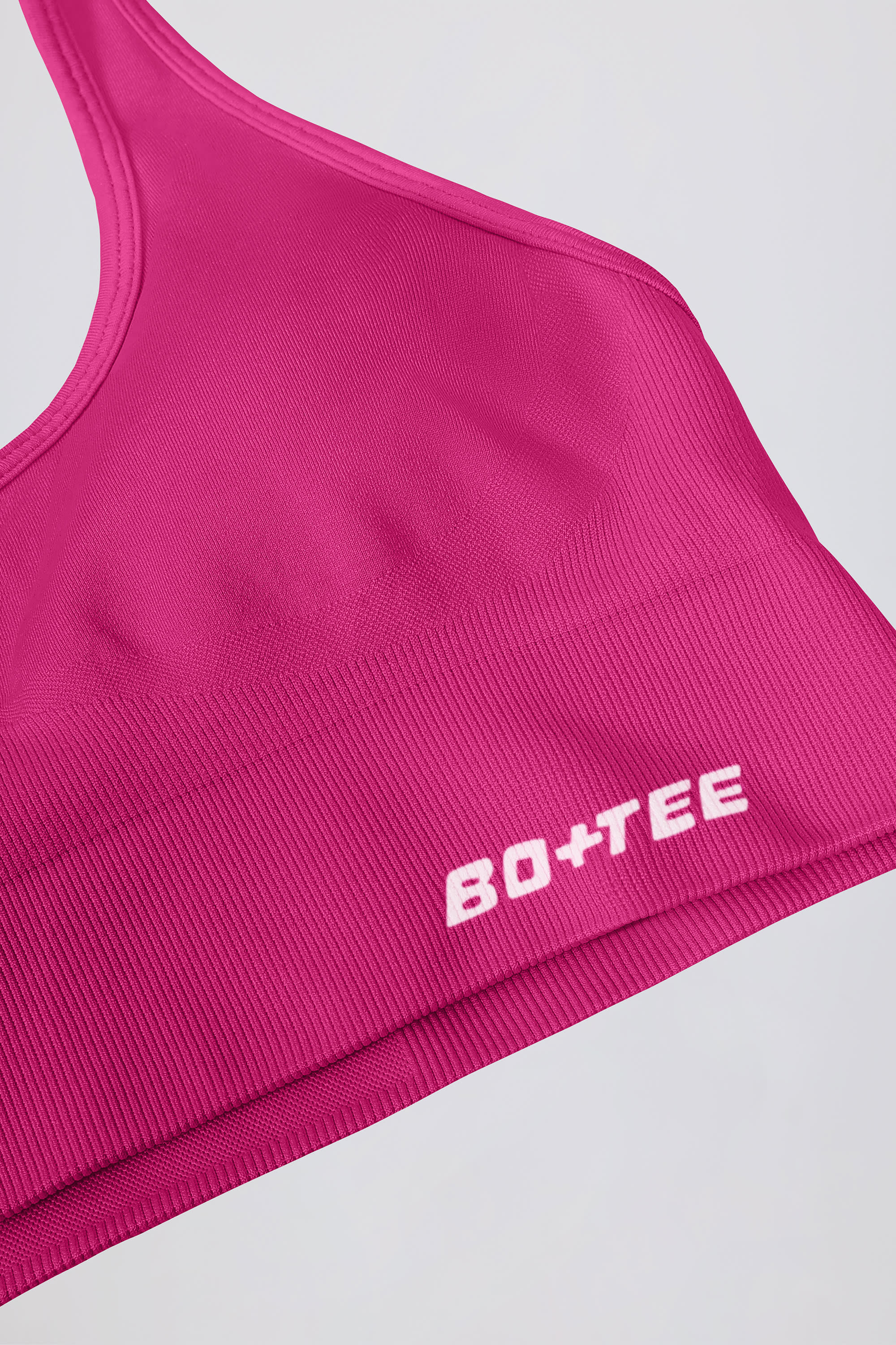 Define Luxe Halterneck Sports Bra in Berry - Image 9