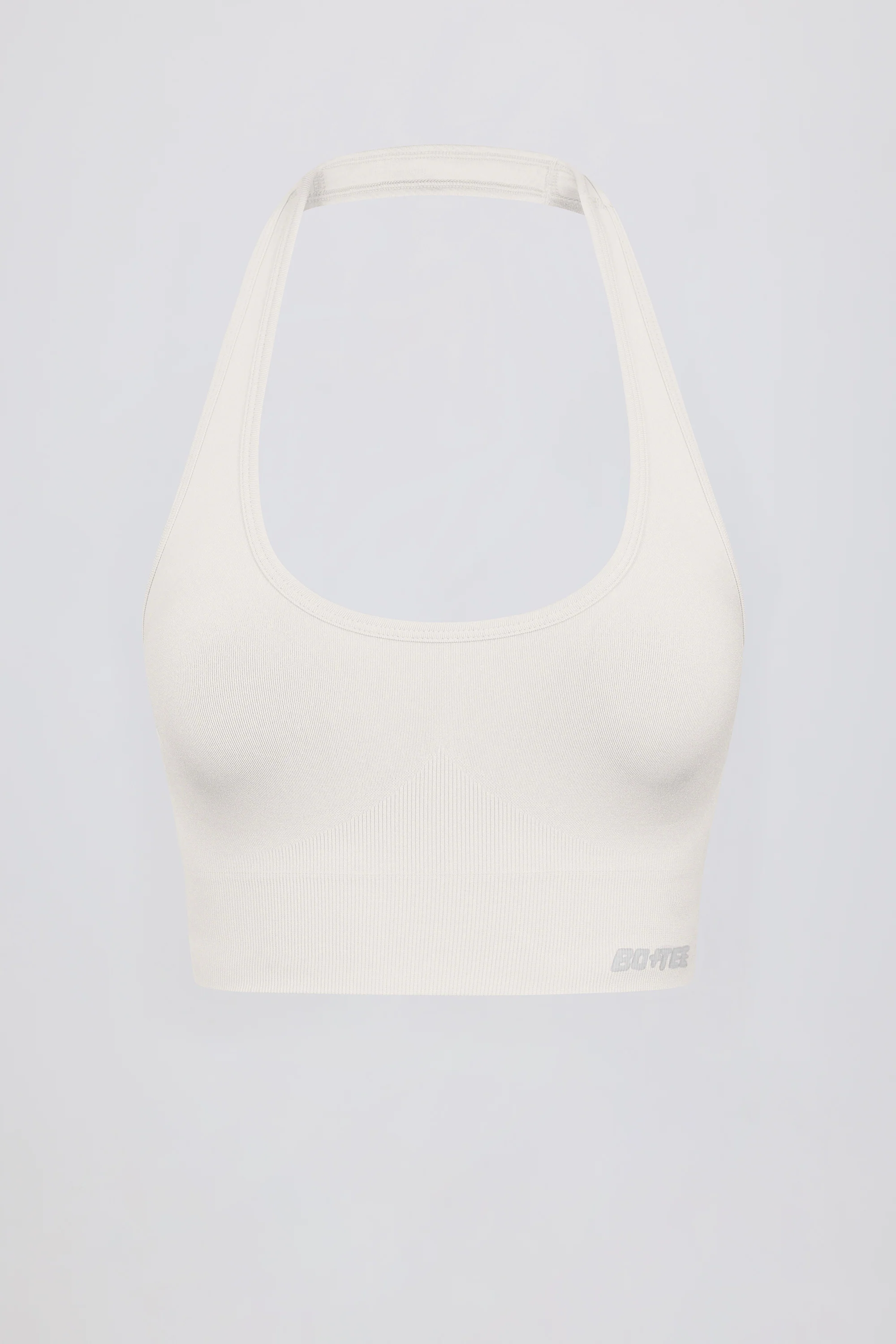 Define Luxe Halterneck Sports Bra in White - Image 7