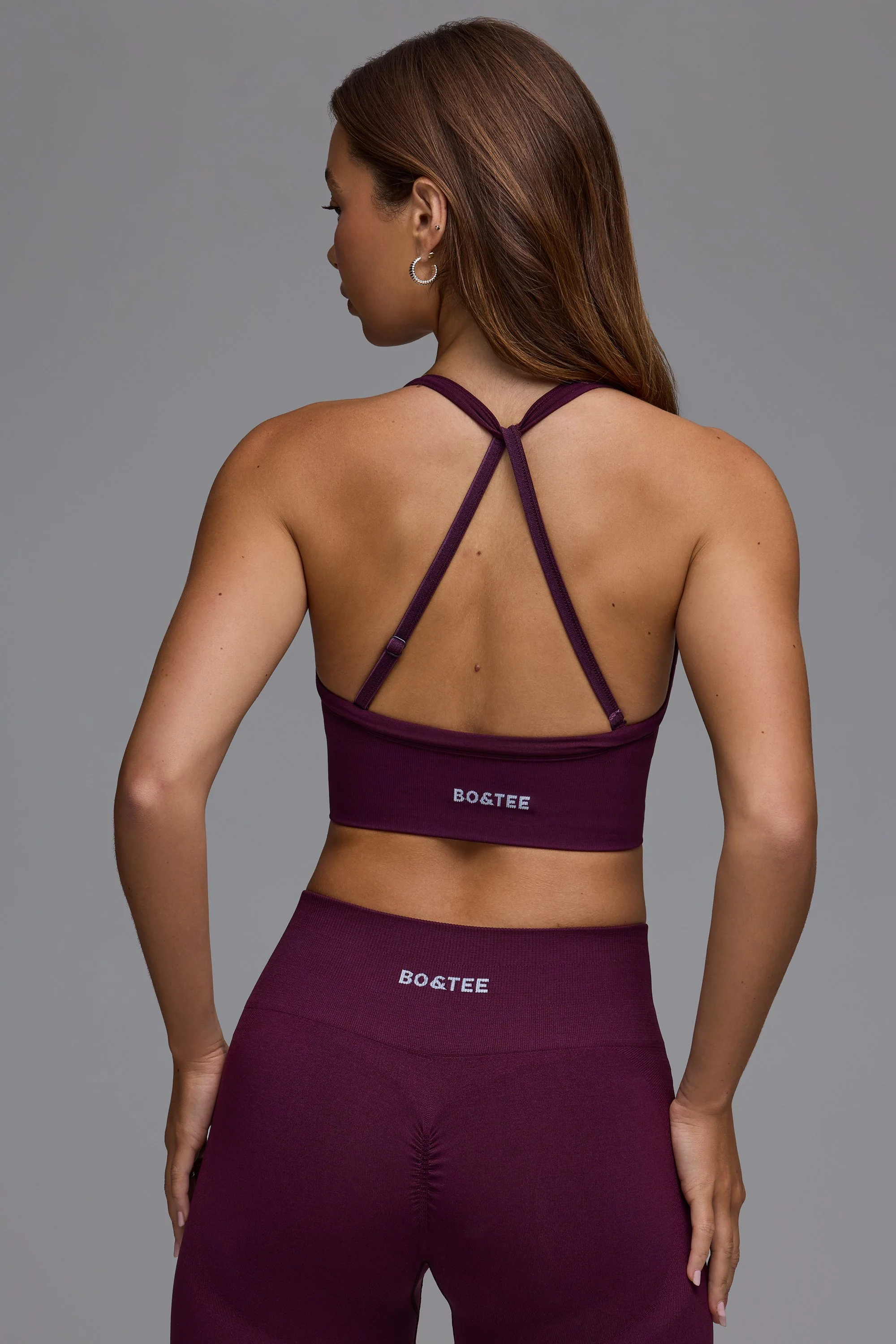 Define Luxe Multiway Sports Bra in Grape - Image 2