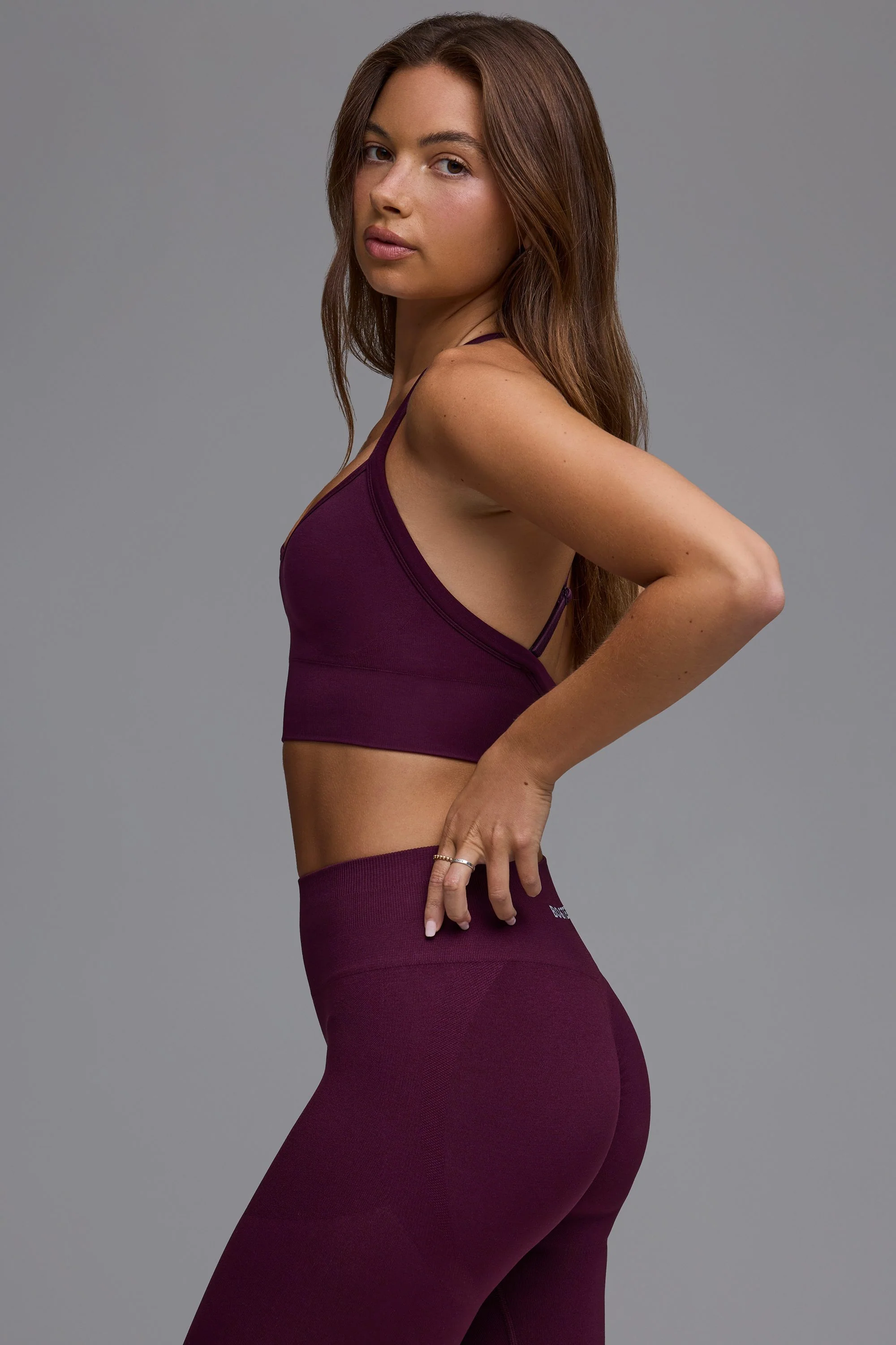 Define Luxe Multiway Sports Bra in Grape - Image 3