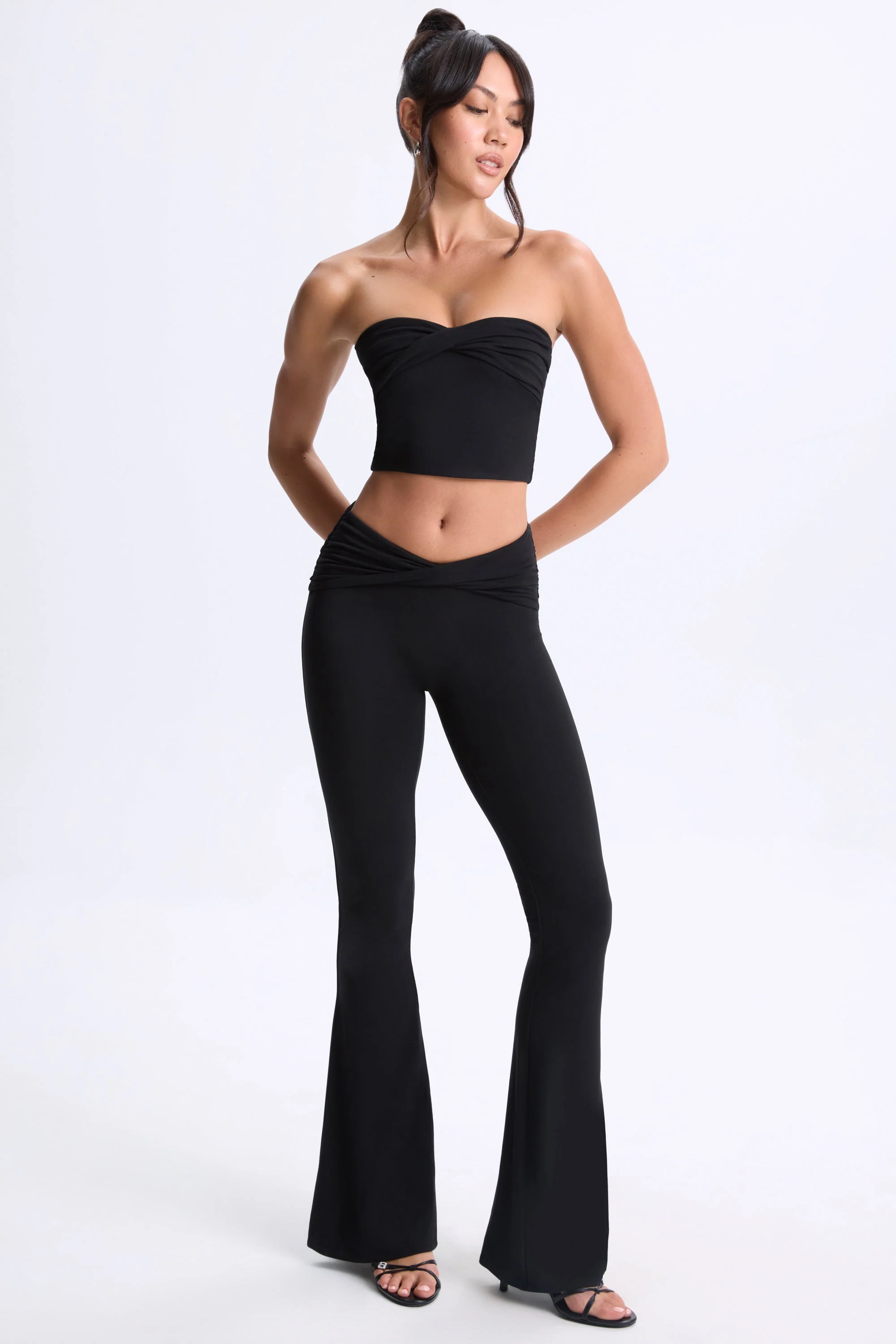 Modal Twist-Front Bandeau Top in Black - Image 6