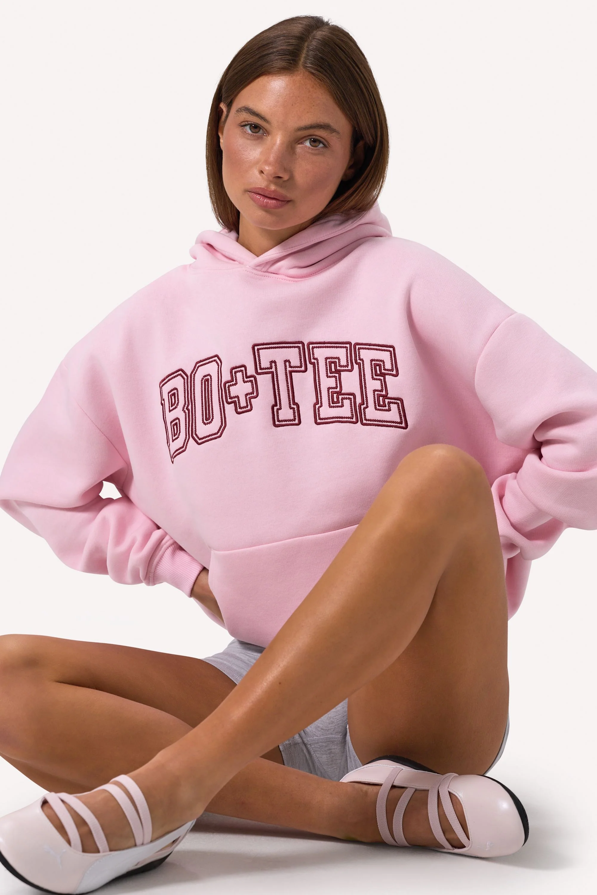 Embroidered Oversized Hoodie in Bloom - Image 4
