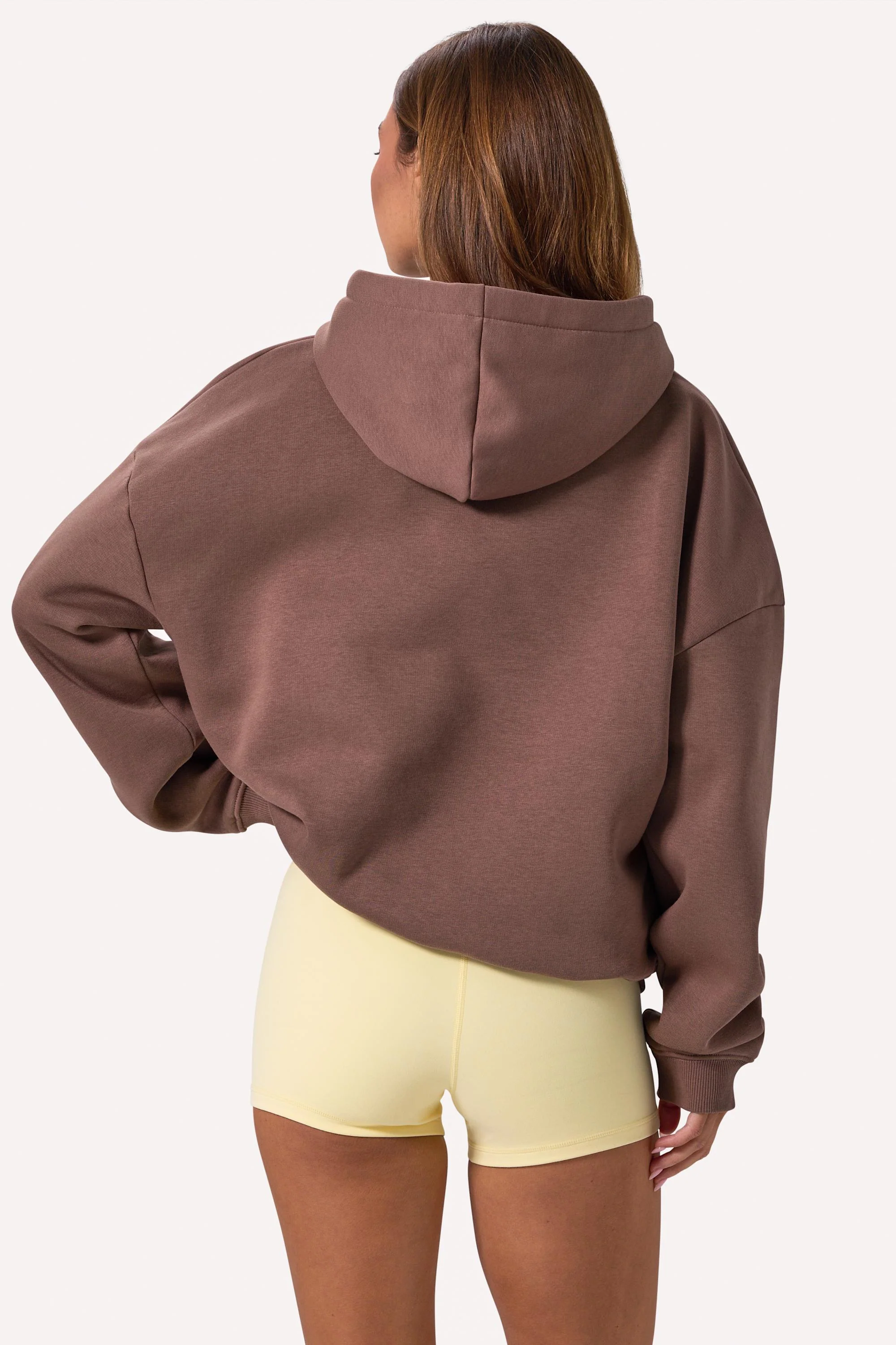 Embroidered Oversized Hoodie in Cocoa - Image 2