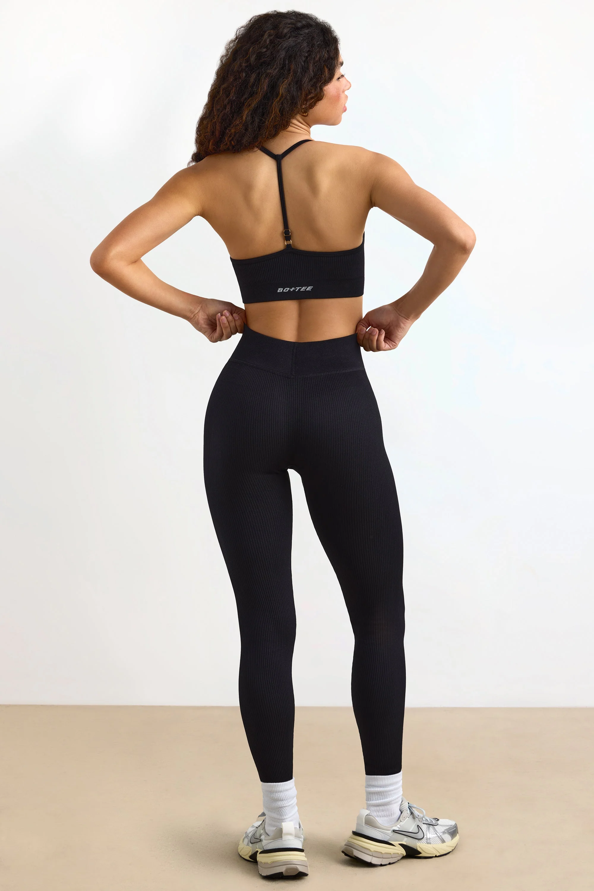 FlexiRib High-Waist Leggings in Black - Image 2