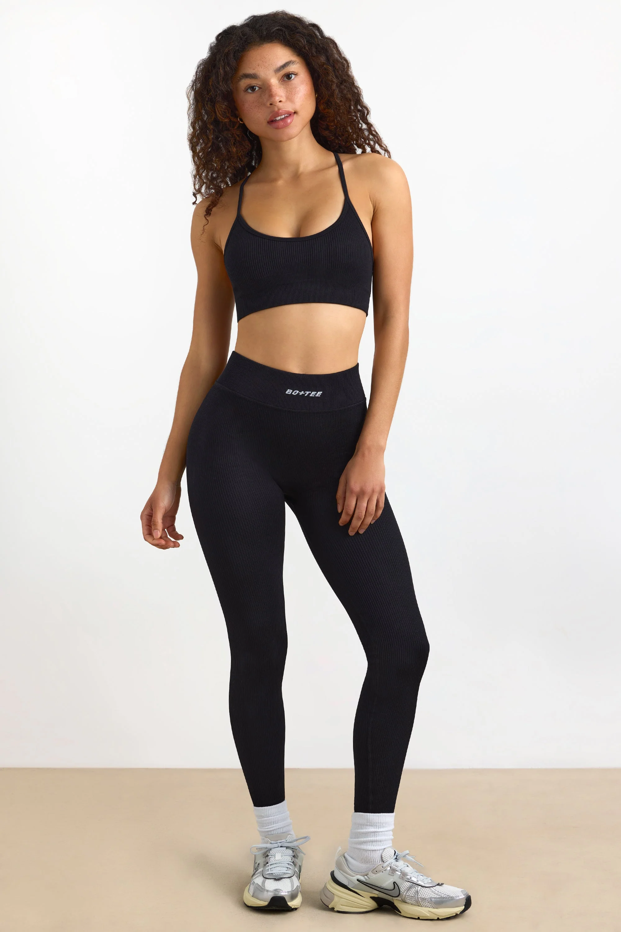 FlexiRib High-Waist Leggings in Black - Image 5