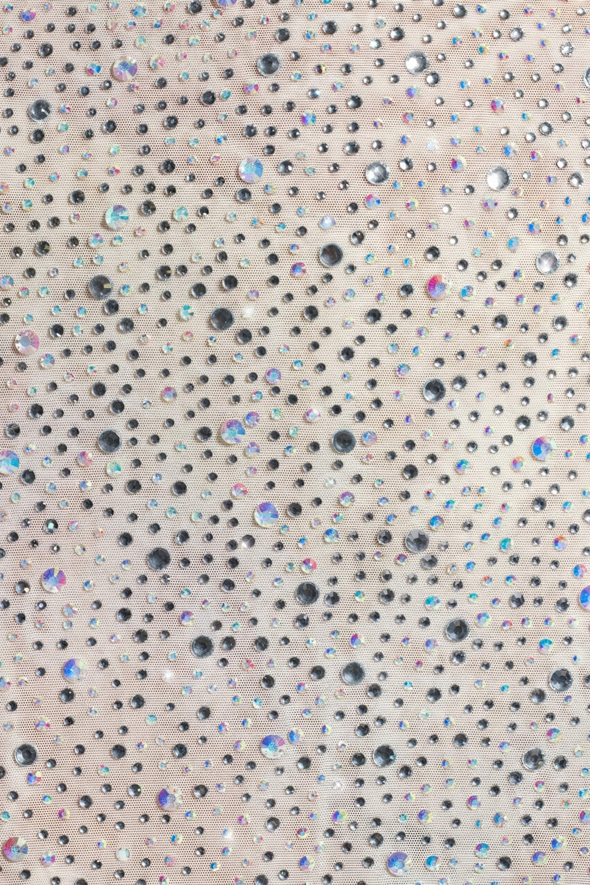 Embellished Micro Mini Skirt in White - Image 7