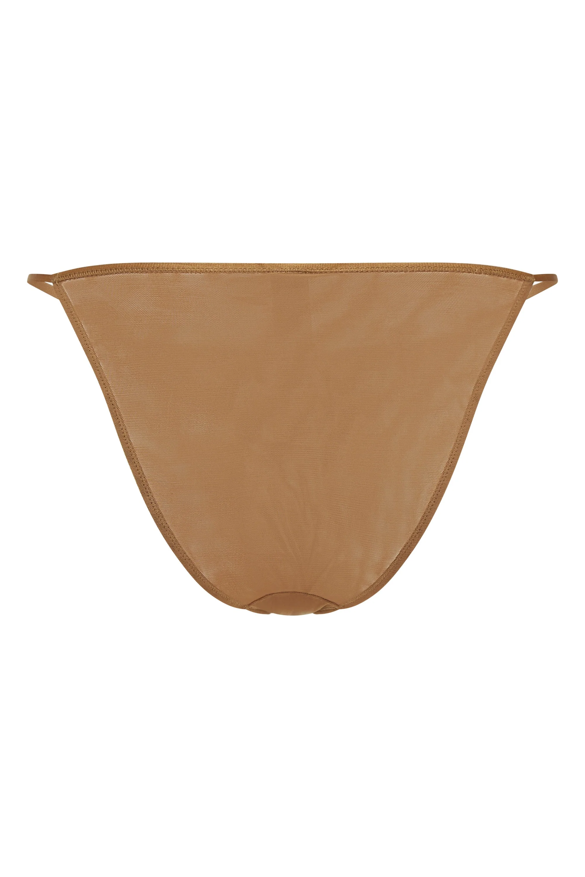 Soft Mesh String Bikini in Almond - Image 7