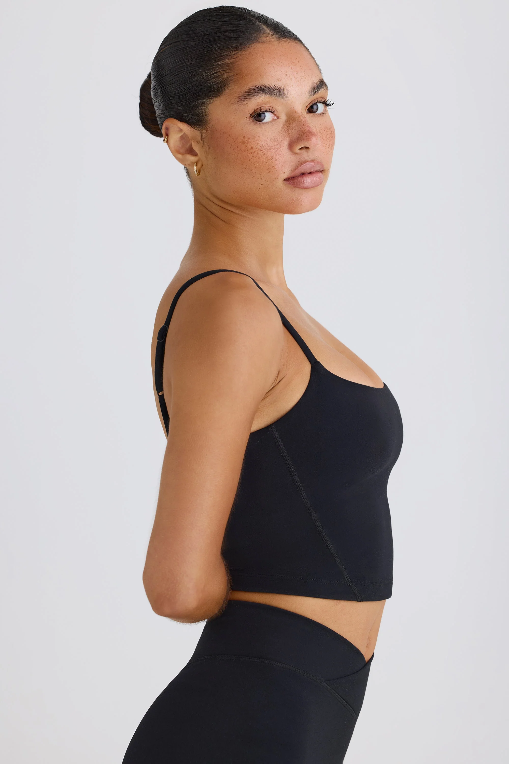 Soft Active Tank Top in Black - Image 3