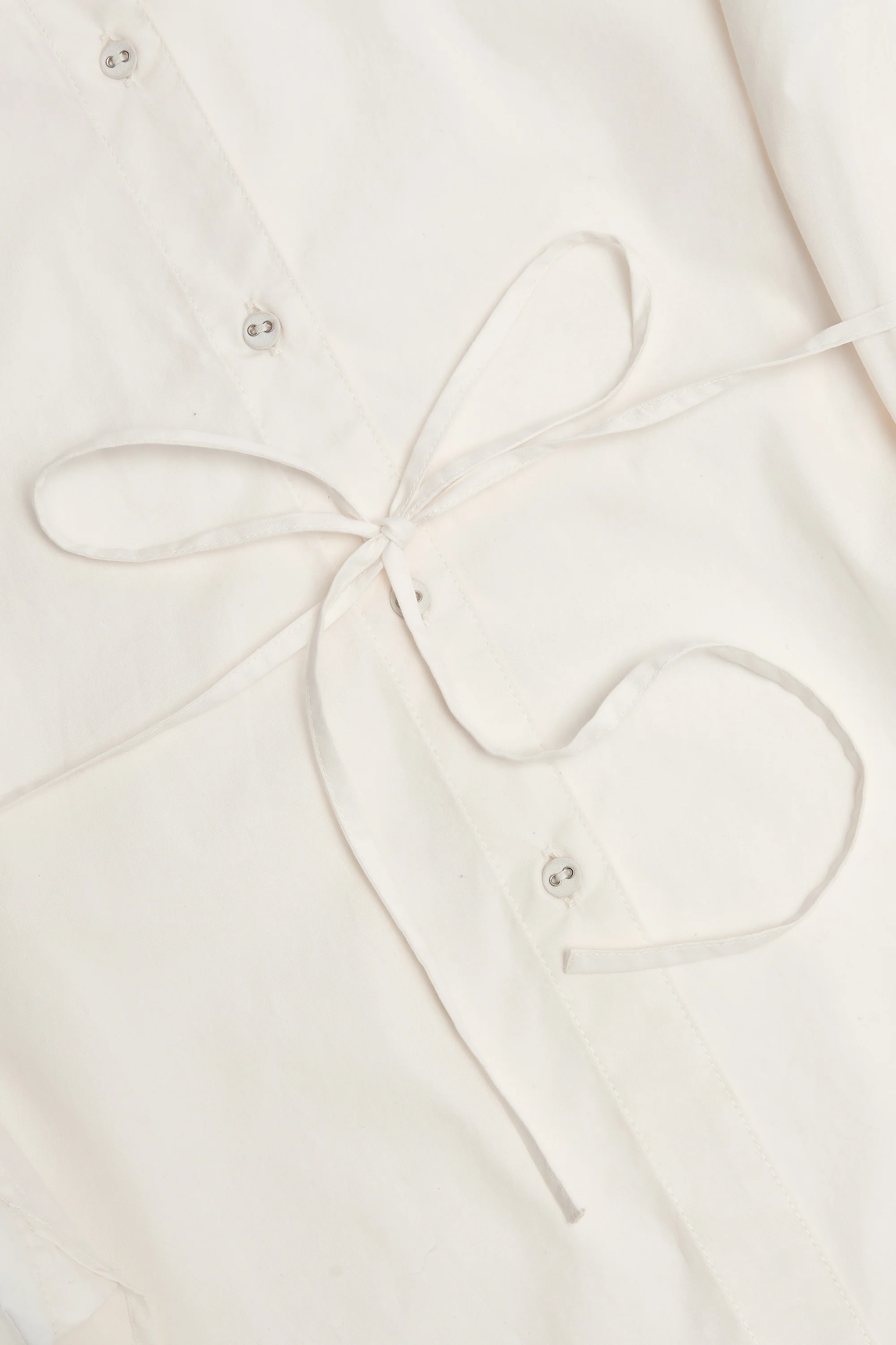 Oversized Cotton-Poplin Shirt in White - Image 5