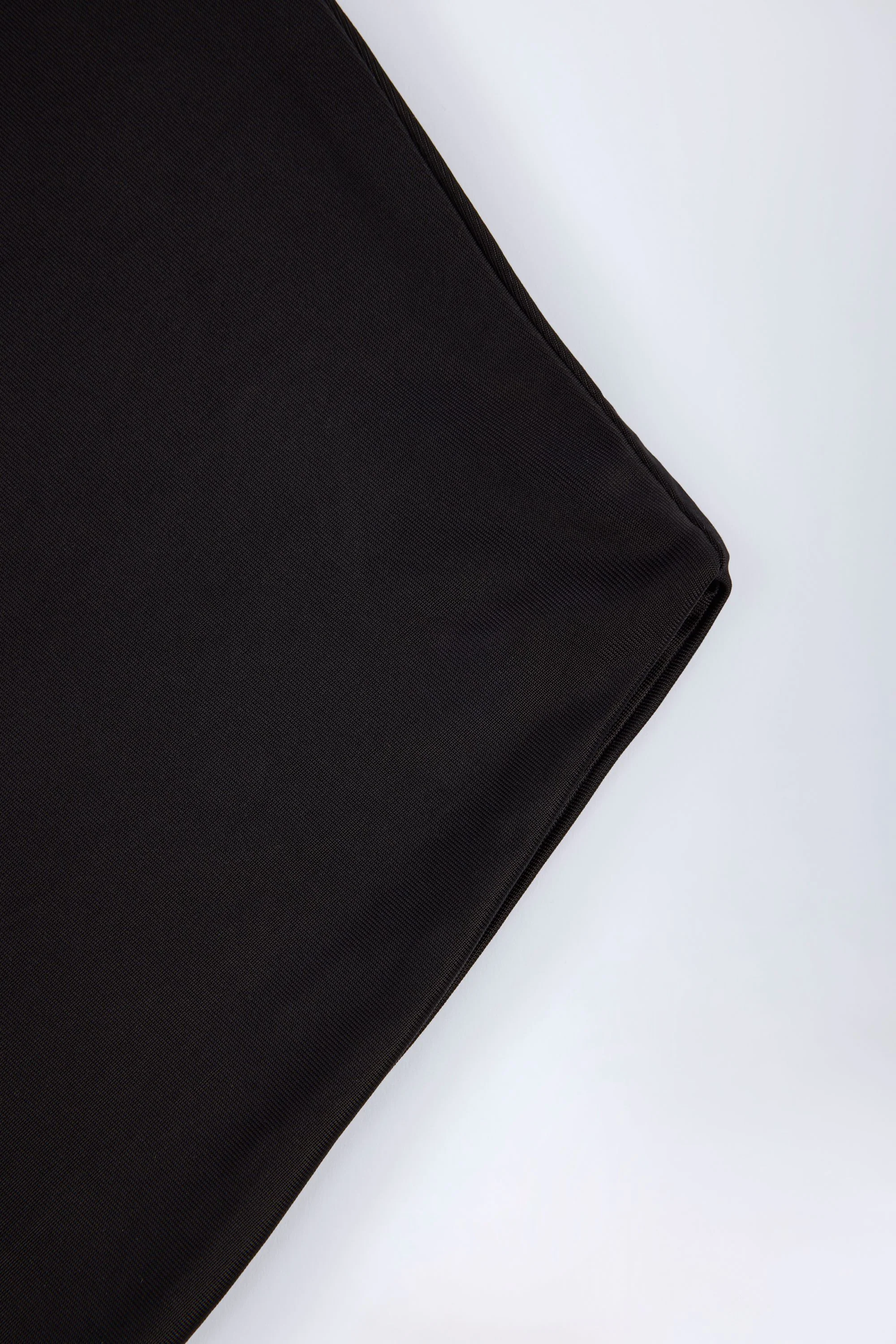 Slinky Jersey Backless Mini Dress in Black - Image 8