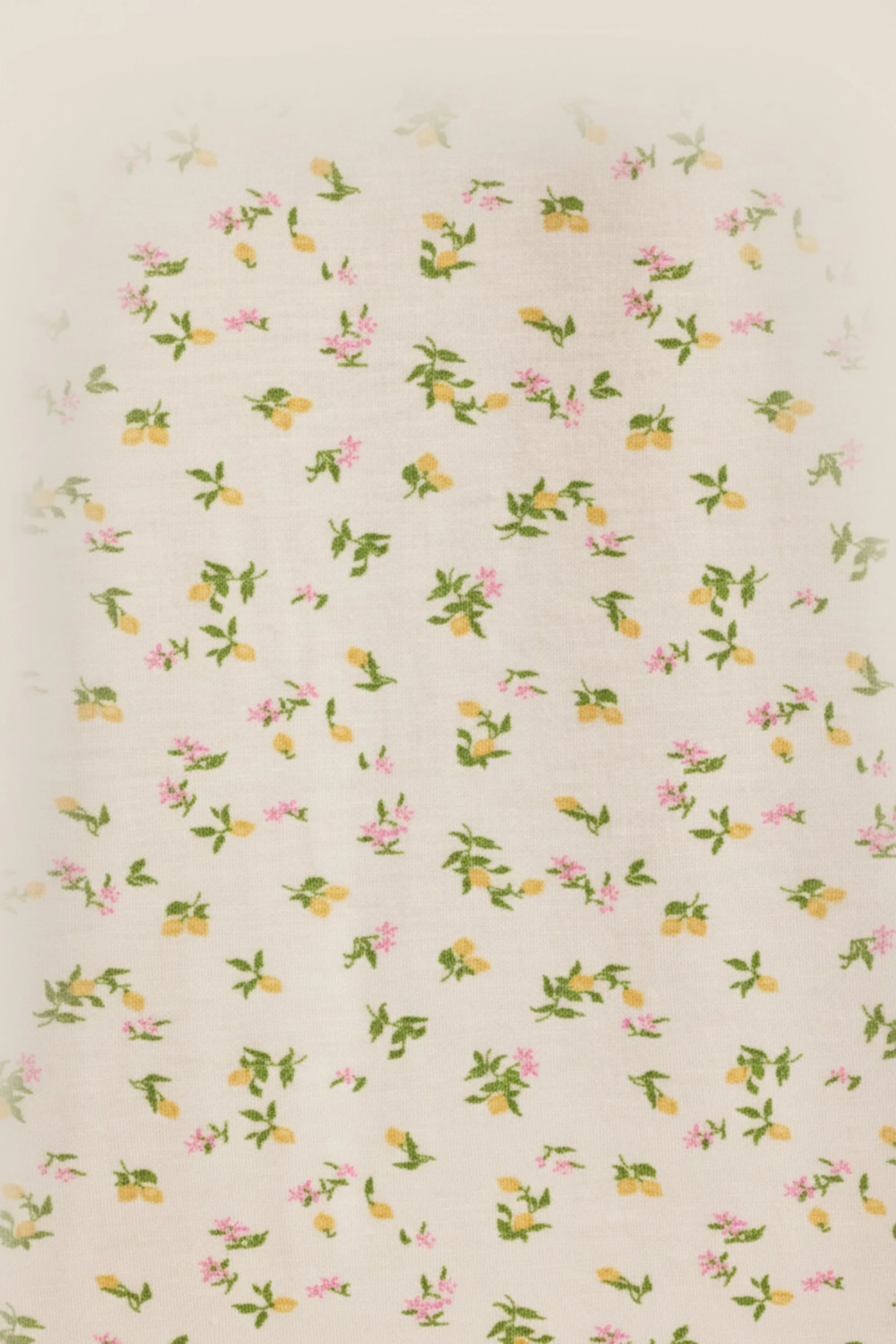 Modal Ruffle-Trim Pyjama Shorts in Lemon Print - Image 5