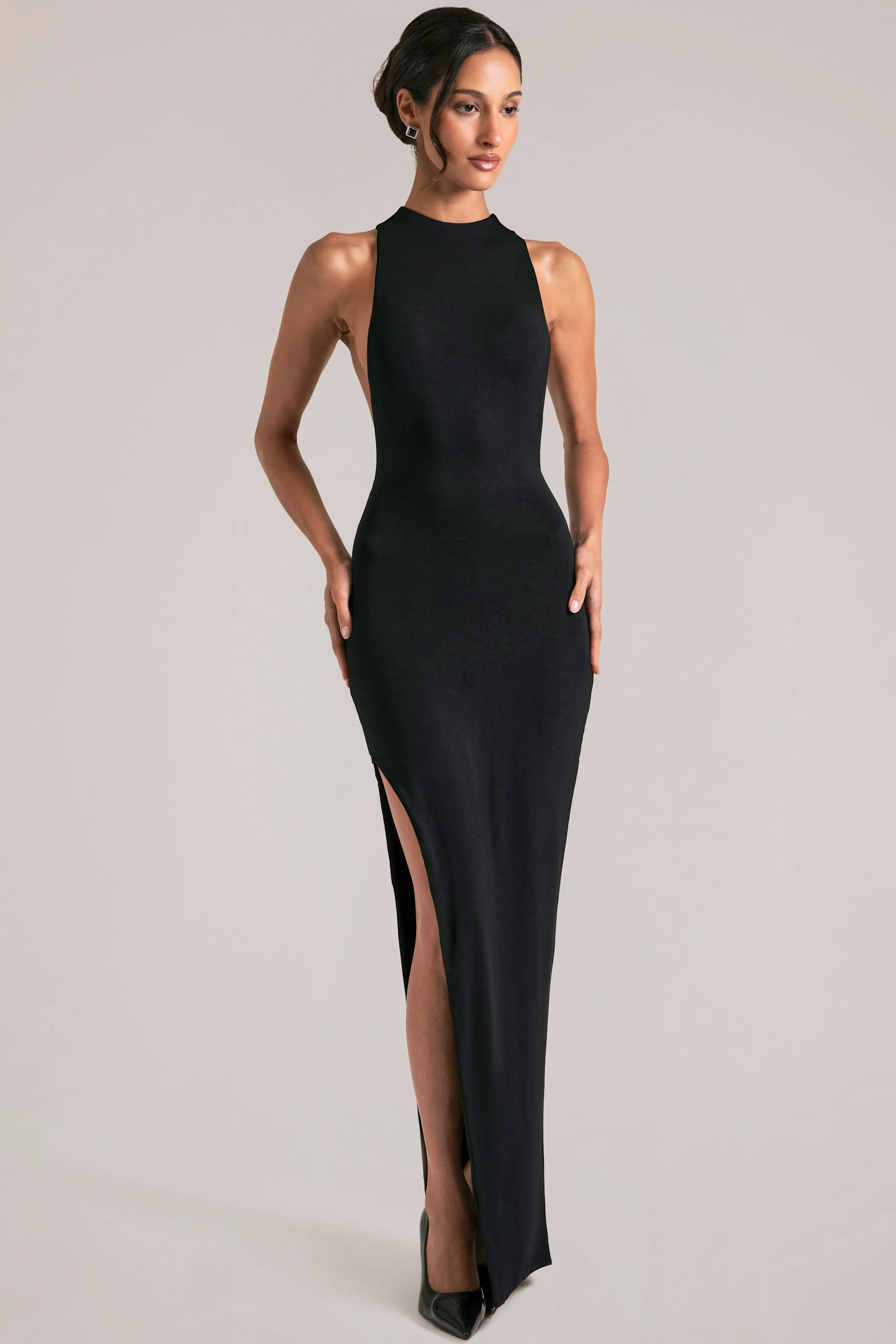 Sleeveless Maxi Dress in Black - Image 5