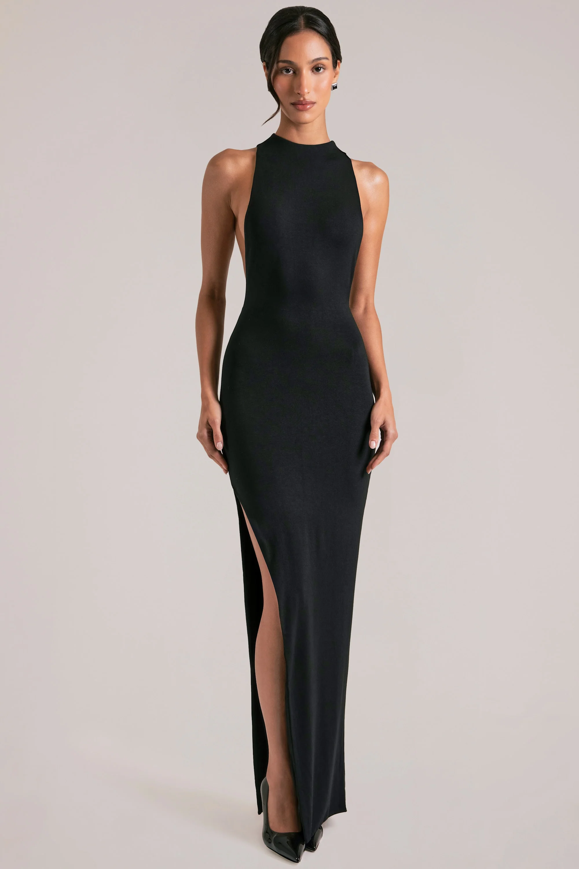Sleeveless Maxi Dress in Black - Image 7