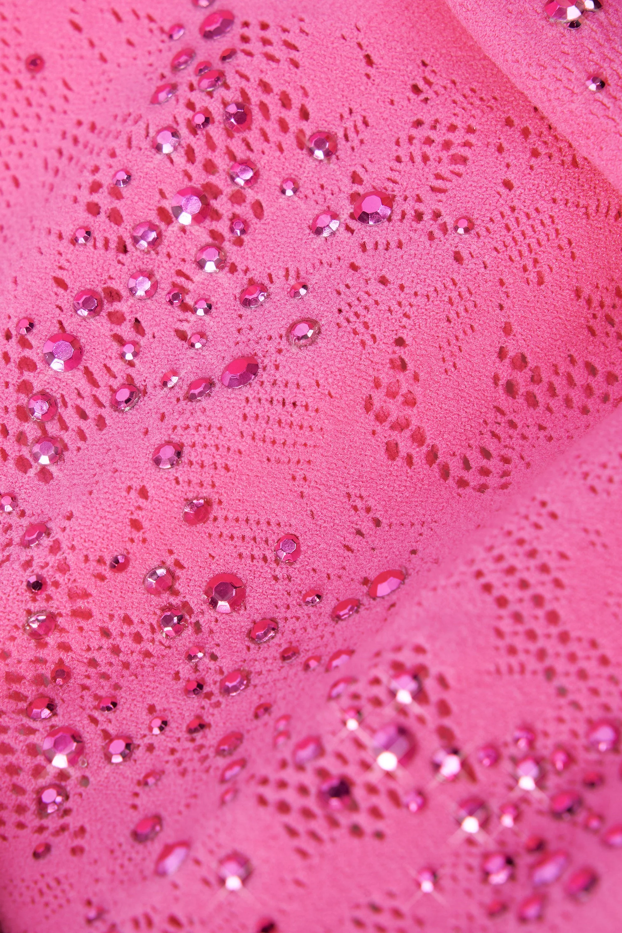 Embellished Cut-Out Unitard in Bubblegum Pink - Image 11