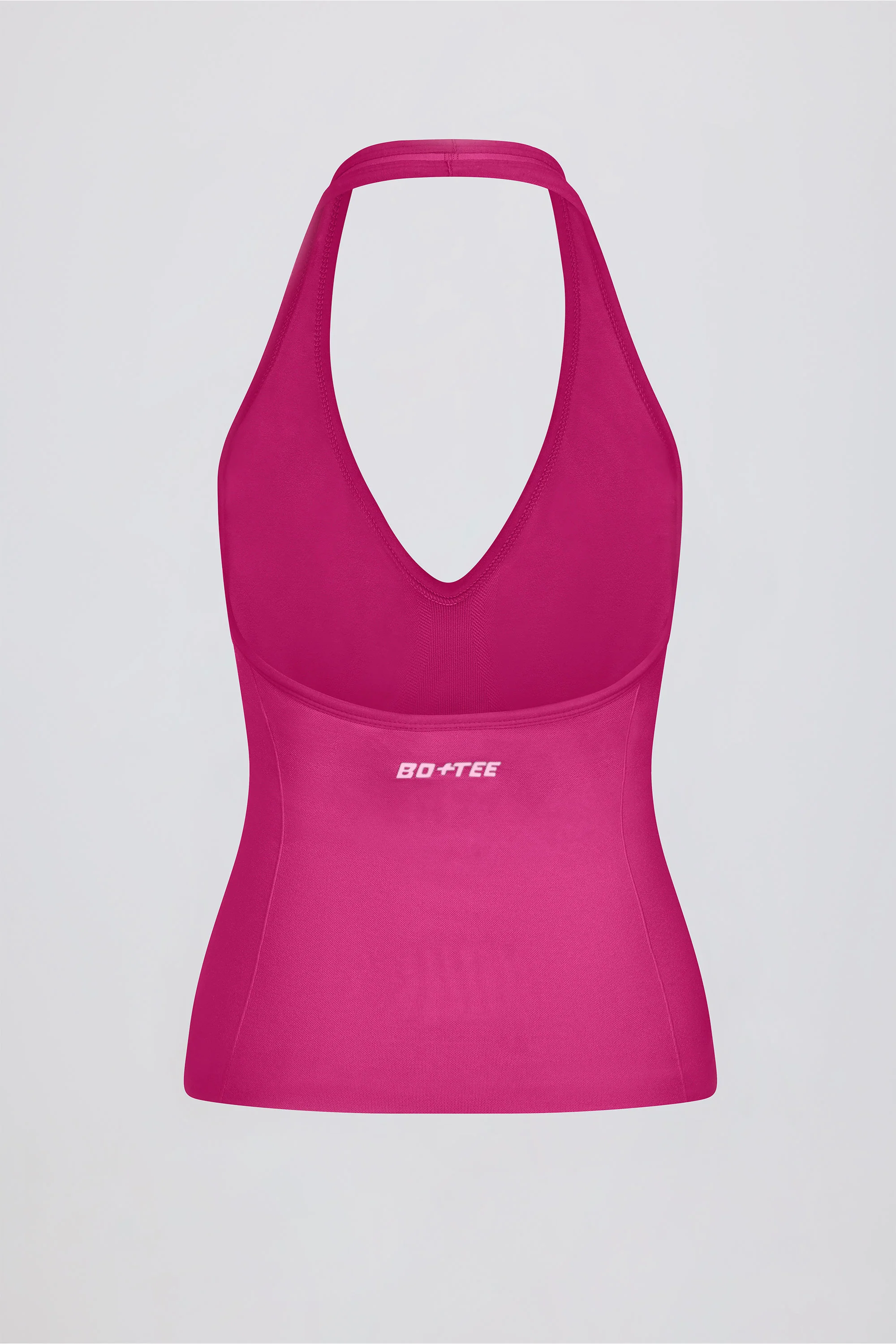 Define Luxe Halterneck Tank Top in Berry - Image 8