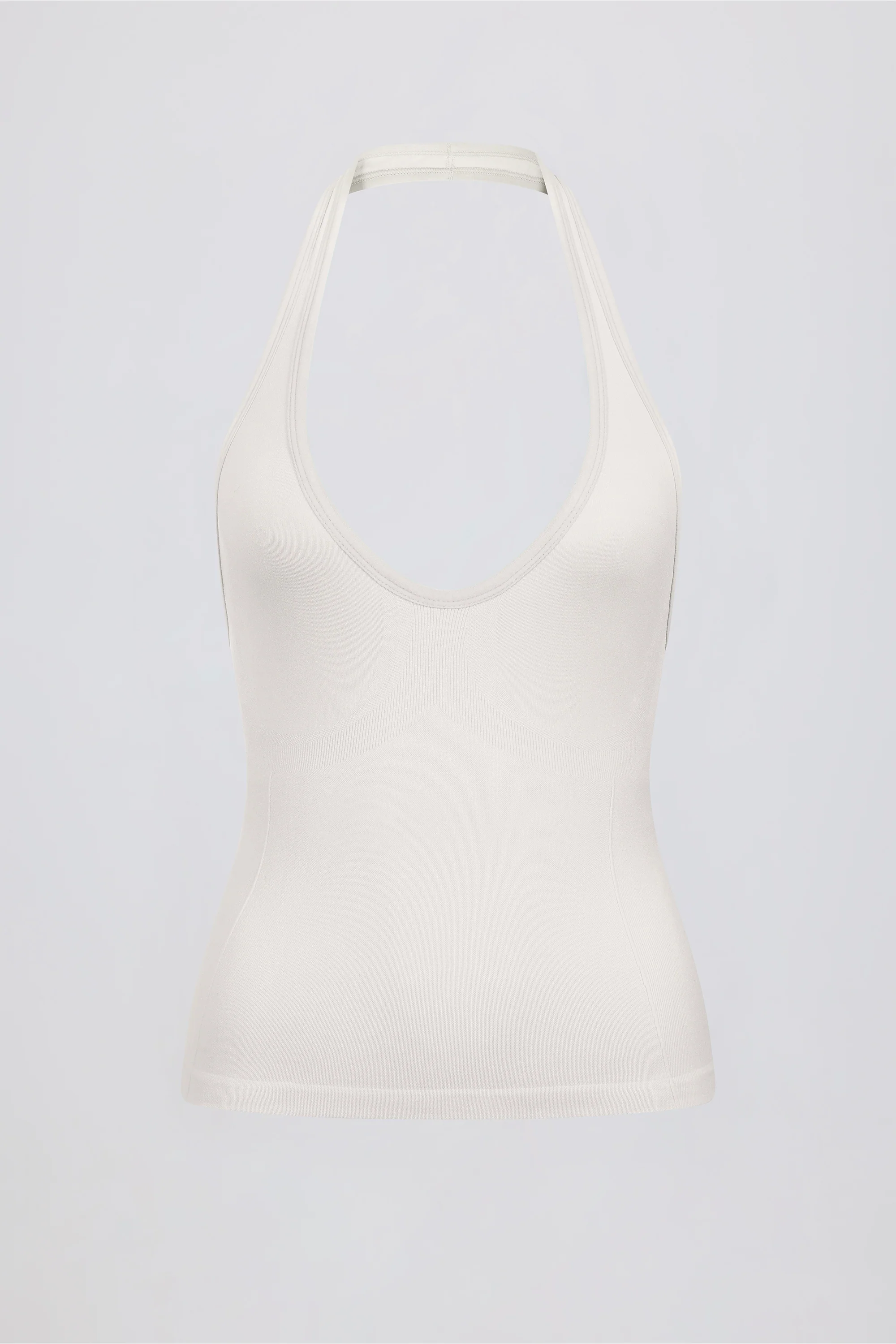 Define Luxe Halterneck Tank Top in White - Image 7