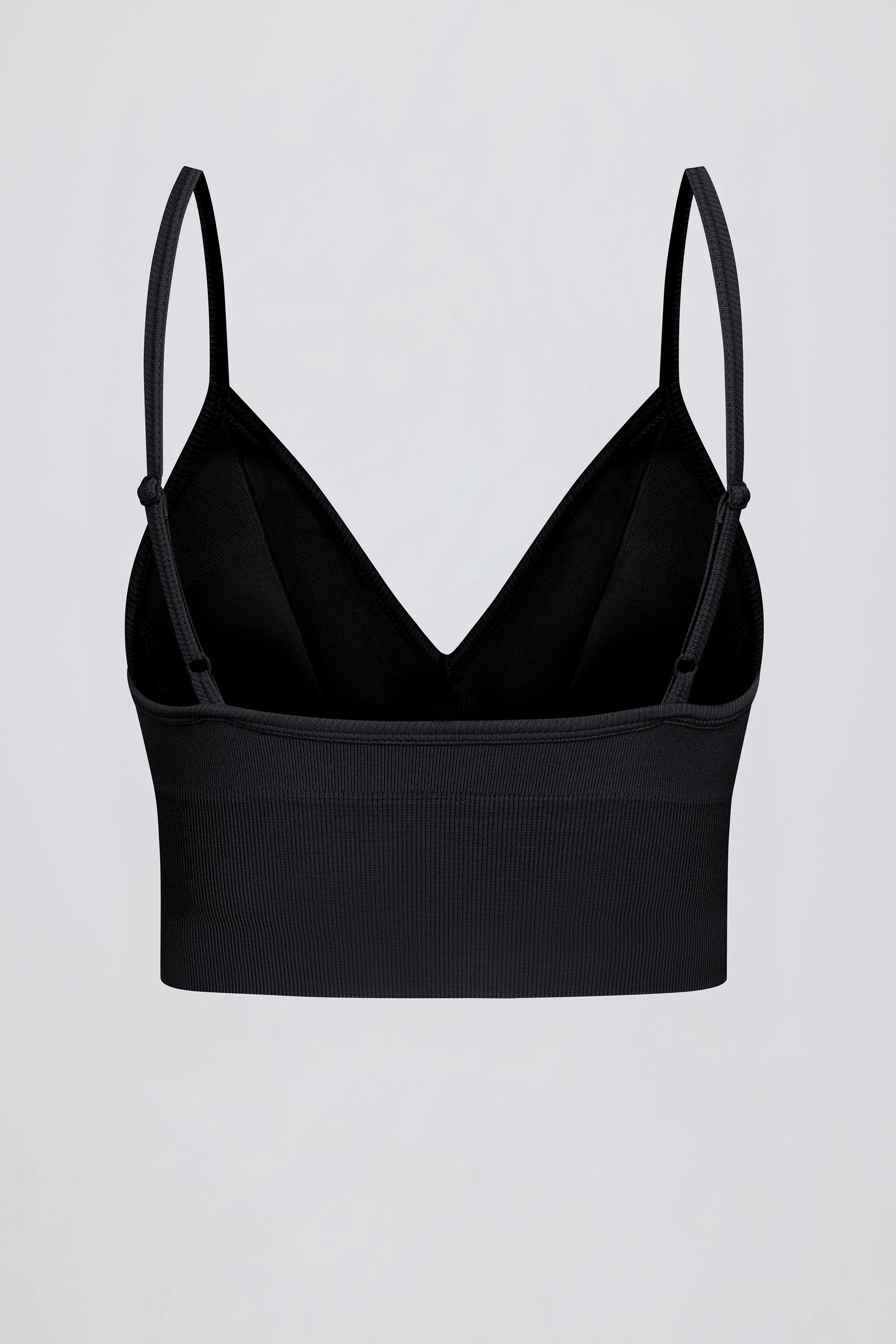 Define Luxe V-Neck Sports Bra in Black - Image 8