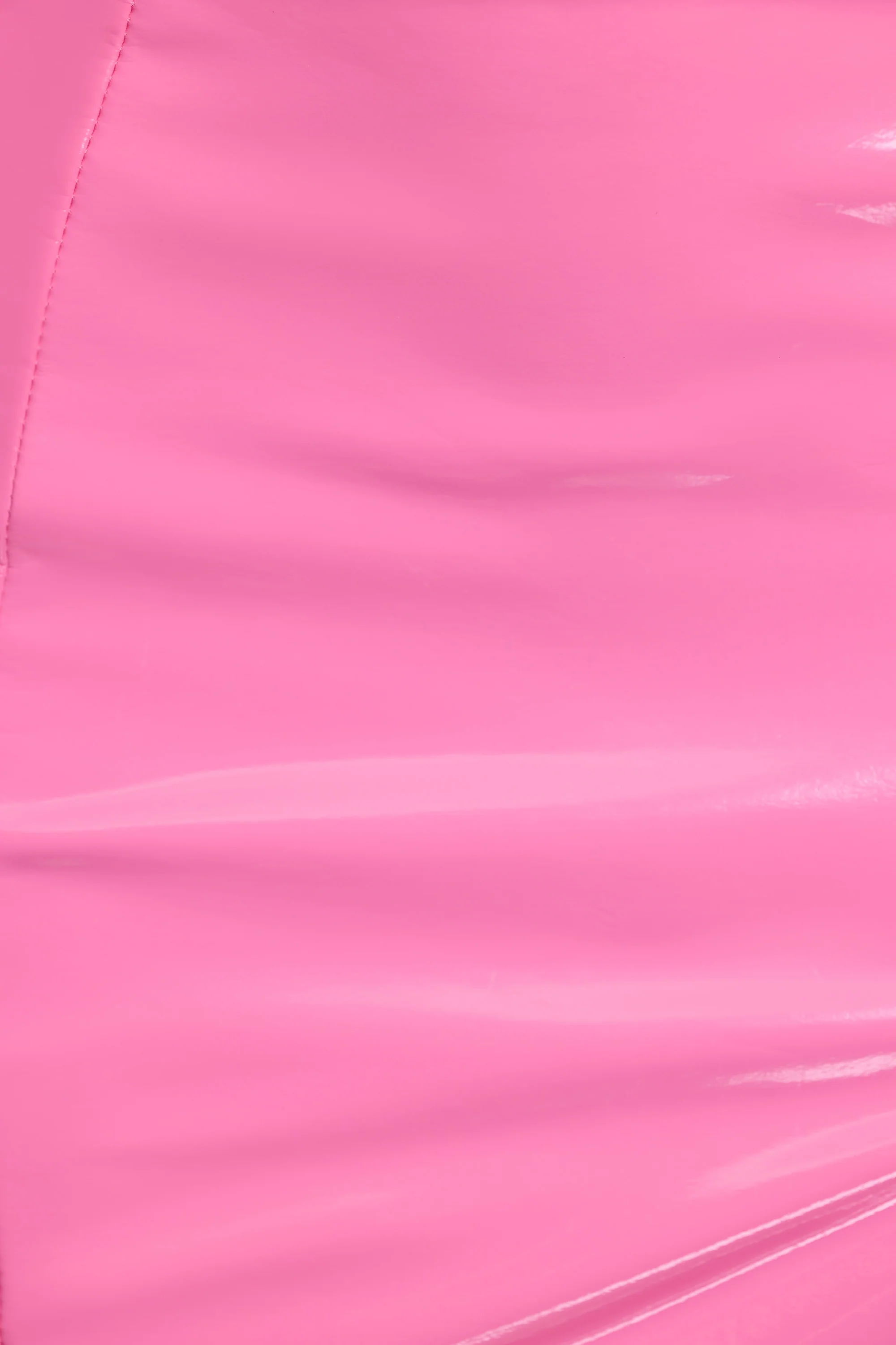 Vinyl Thigh Split Micro Mini Skirt in Pink - Image 5