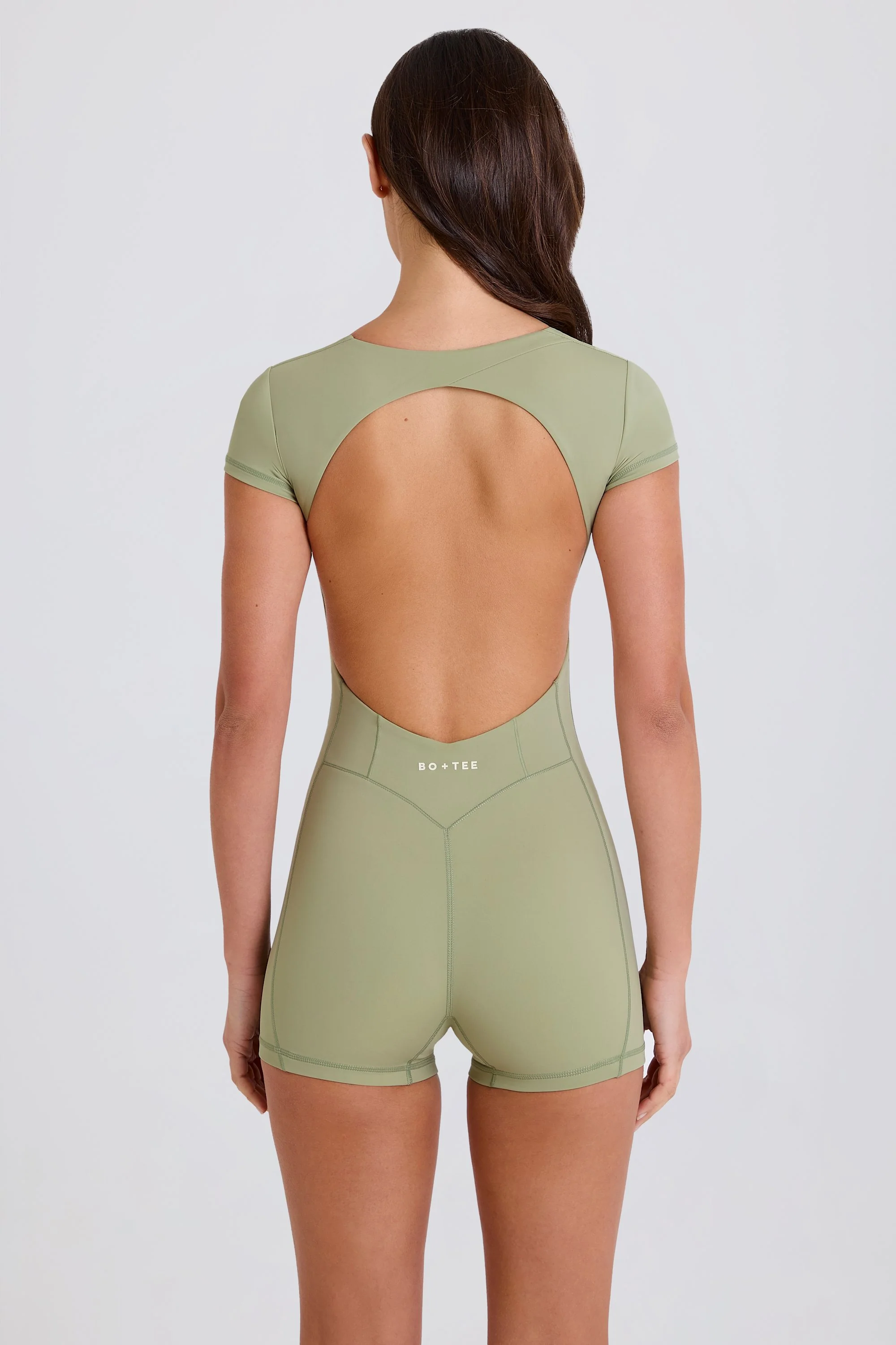 Open-Back Unitard in Matcha - Image 6