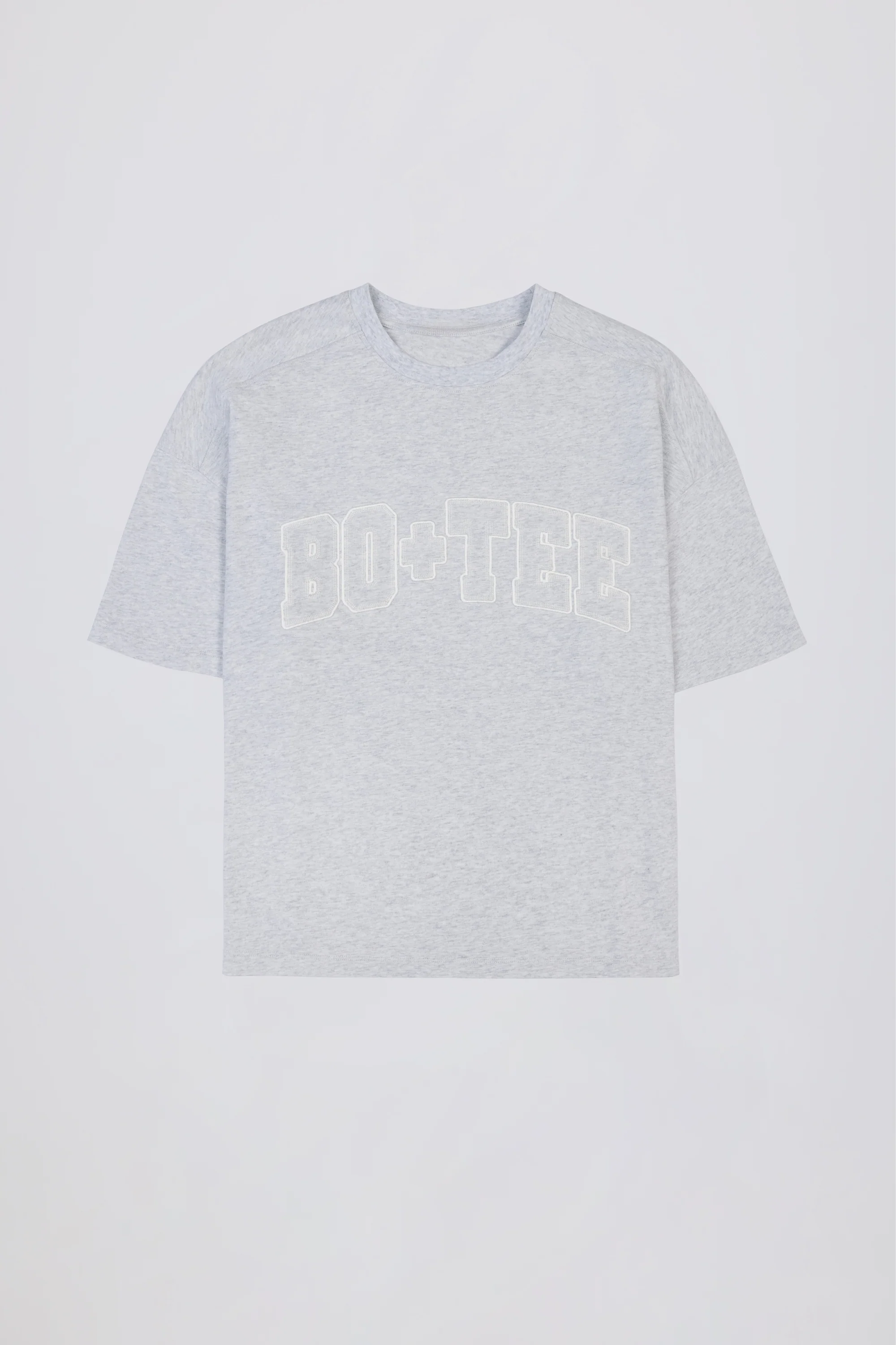 Oversized Cotton-Jersey T-Shirt in Grey Marl - Image 4