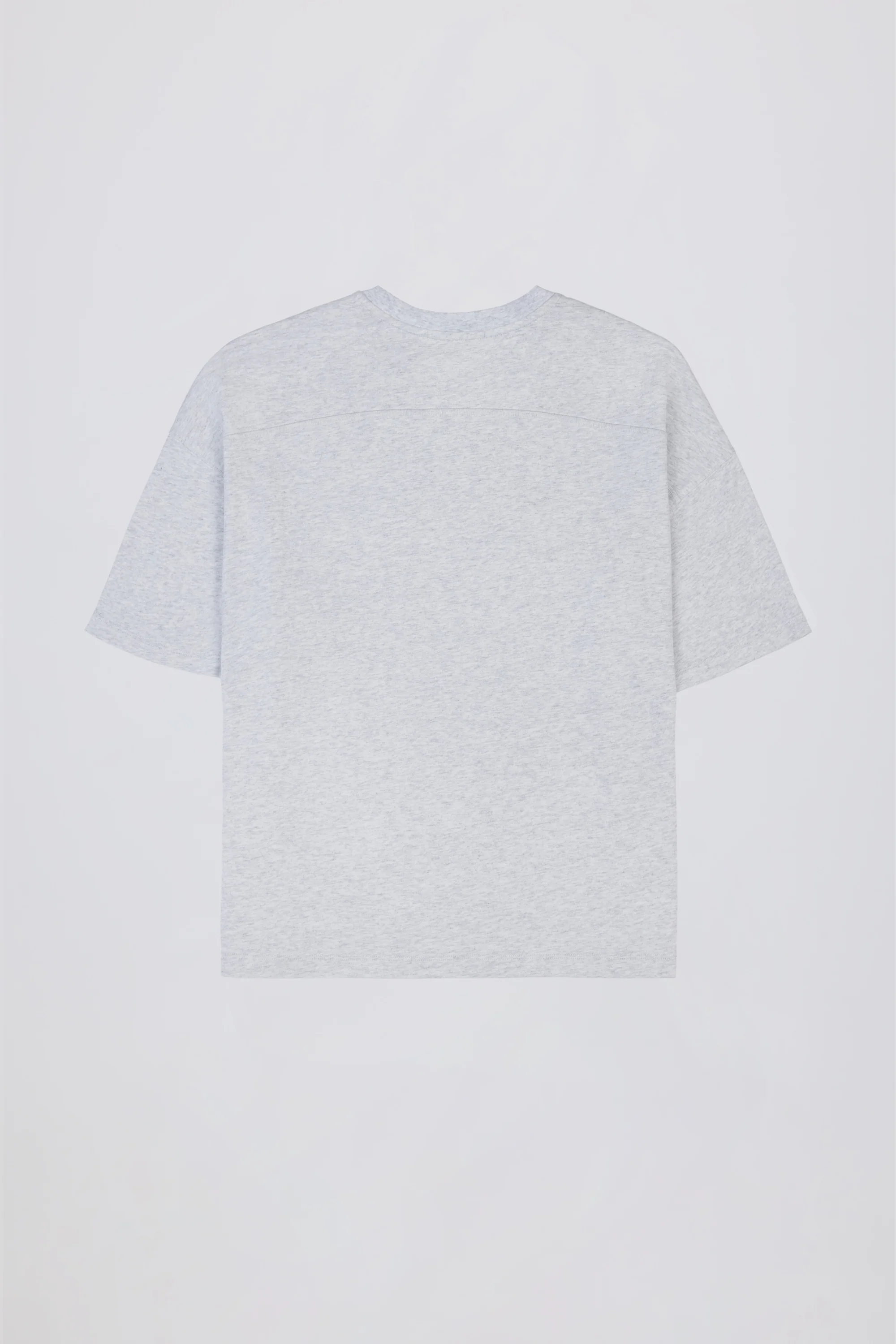 Oversized Cotton-Jersey T-Shirt in Grey Marl - Image 5