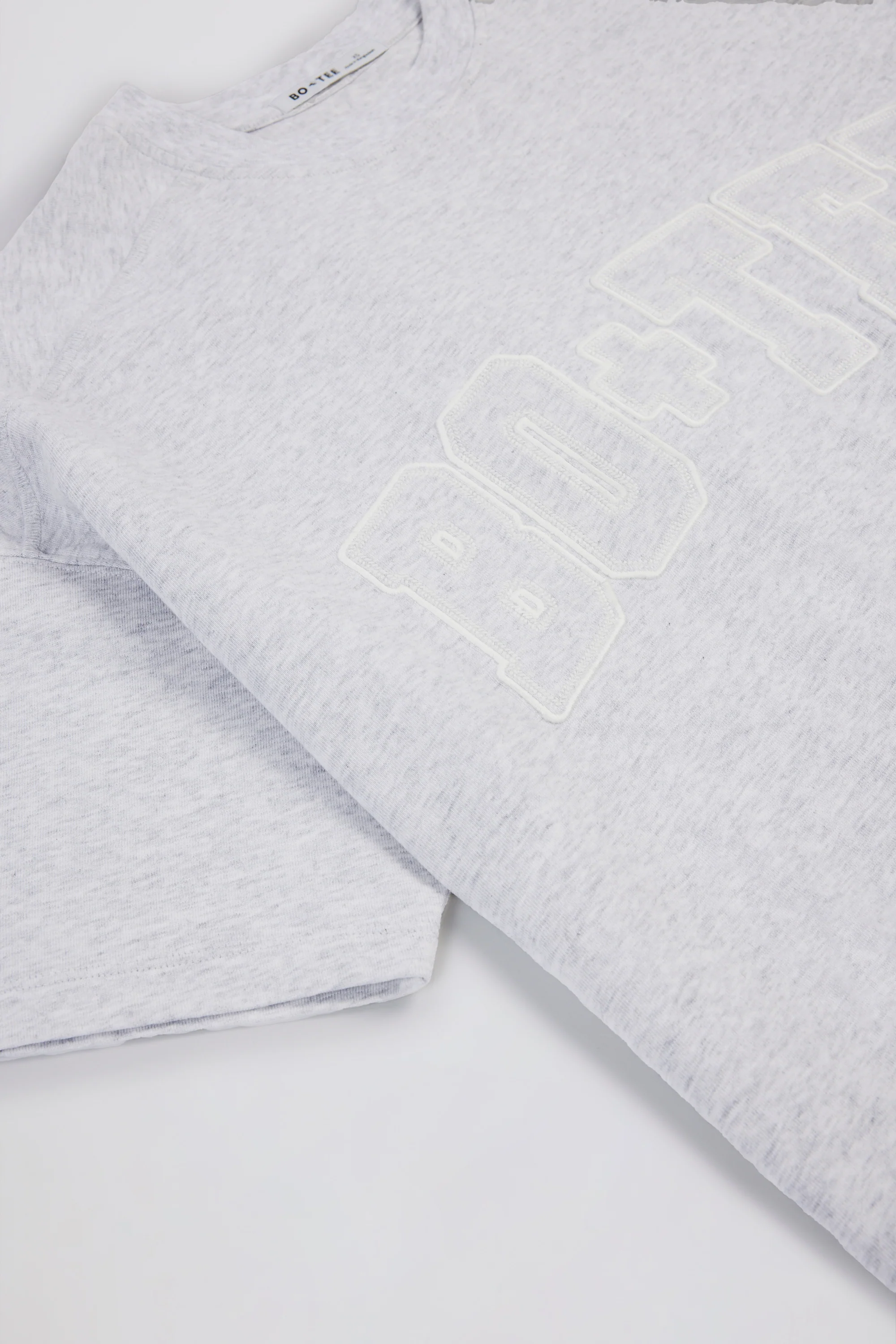 Oversized Cotton-Jersey T-Shirt in Grey Marl - Image 6
