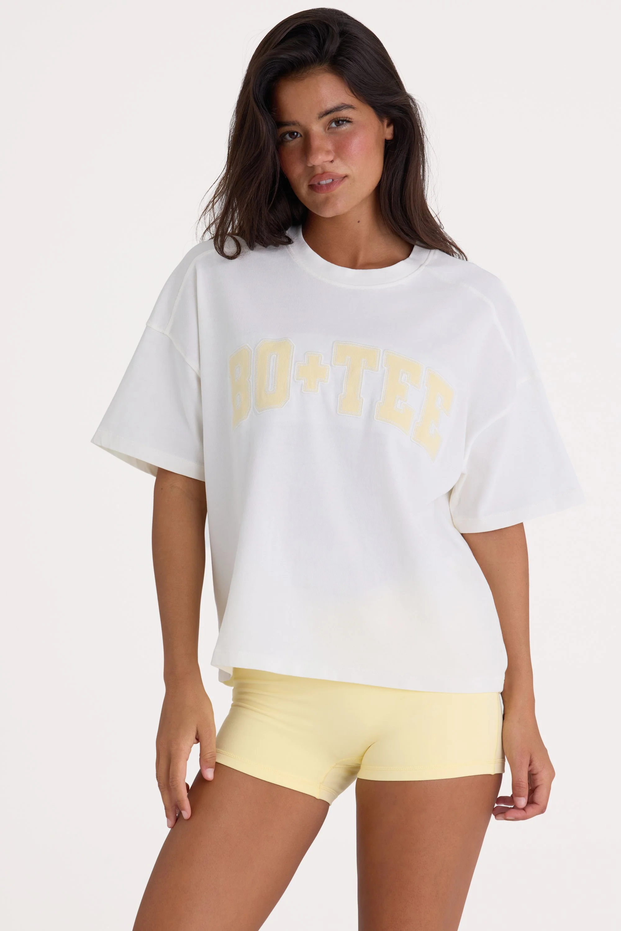 Oversized Cotton-Jersey T-Shirt in White - Image 3