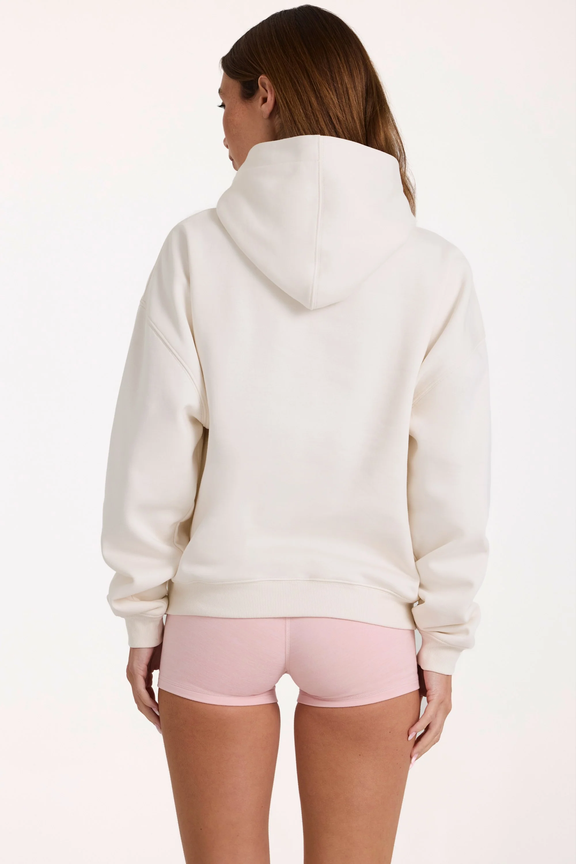 Oversized Applique Hoodie in Ivory - Image 2