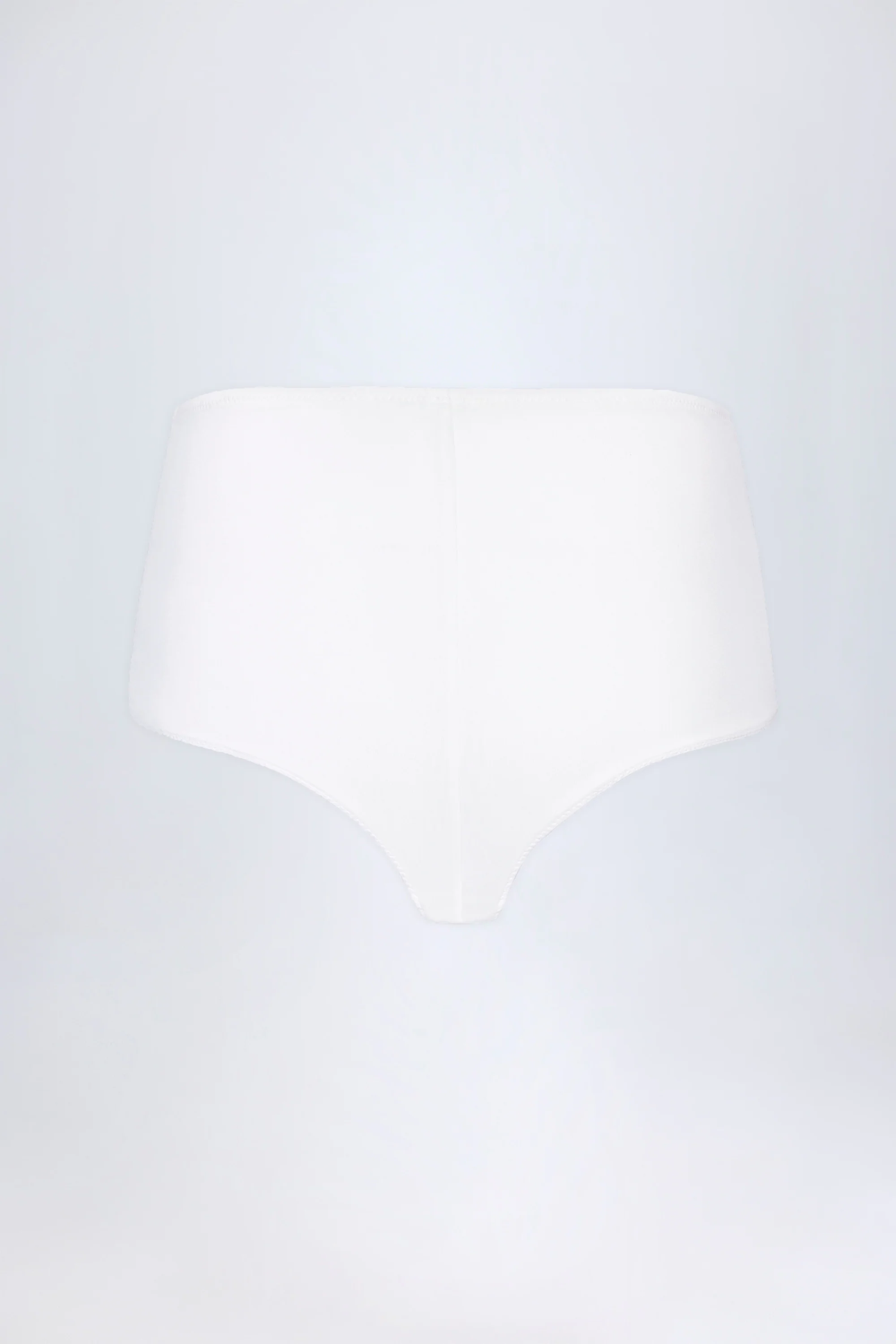 Slinky Jersey Low-Rise Hotpants in White - Image 6