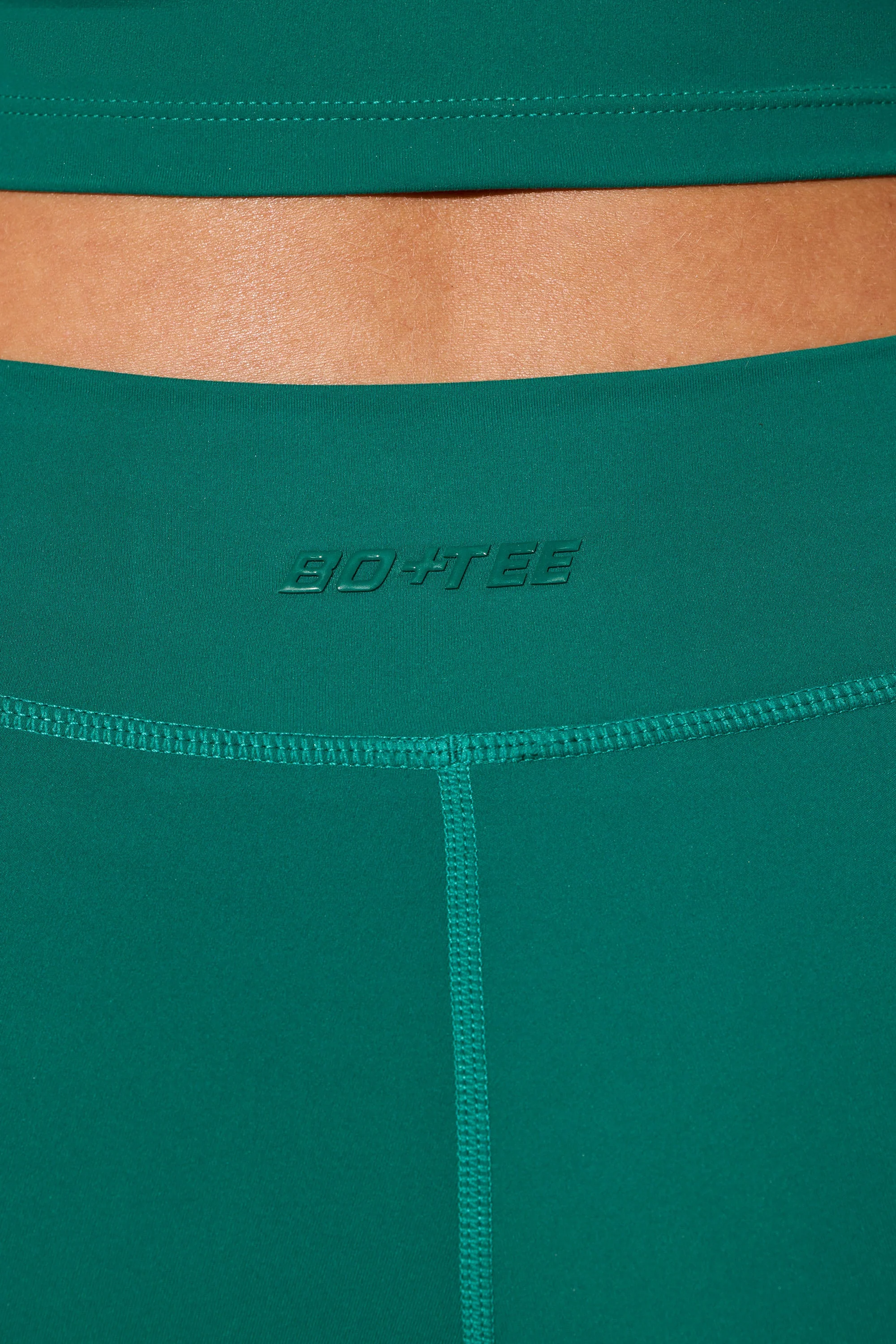 Twist Waist Mini Shorts with Pockets in Teal - Image 7