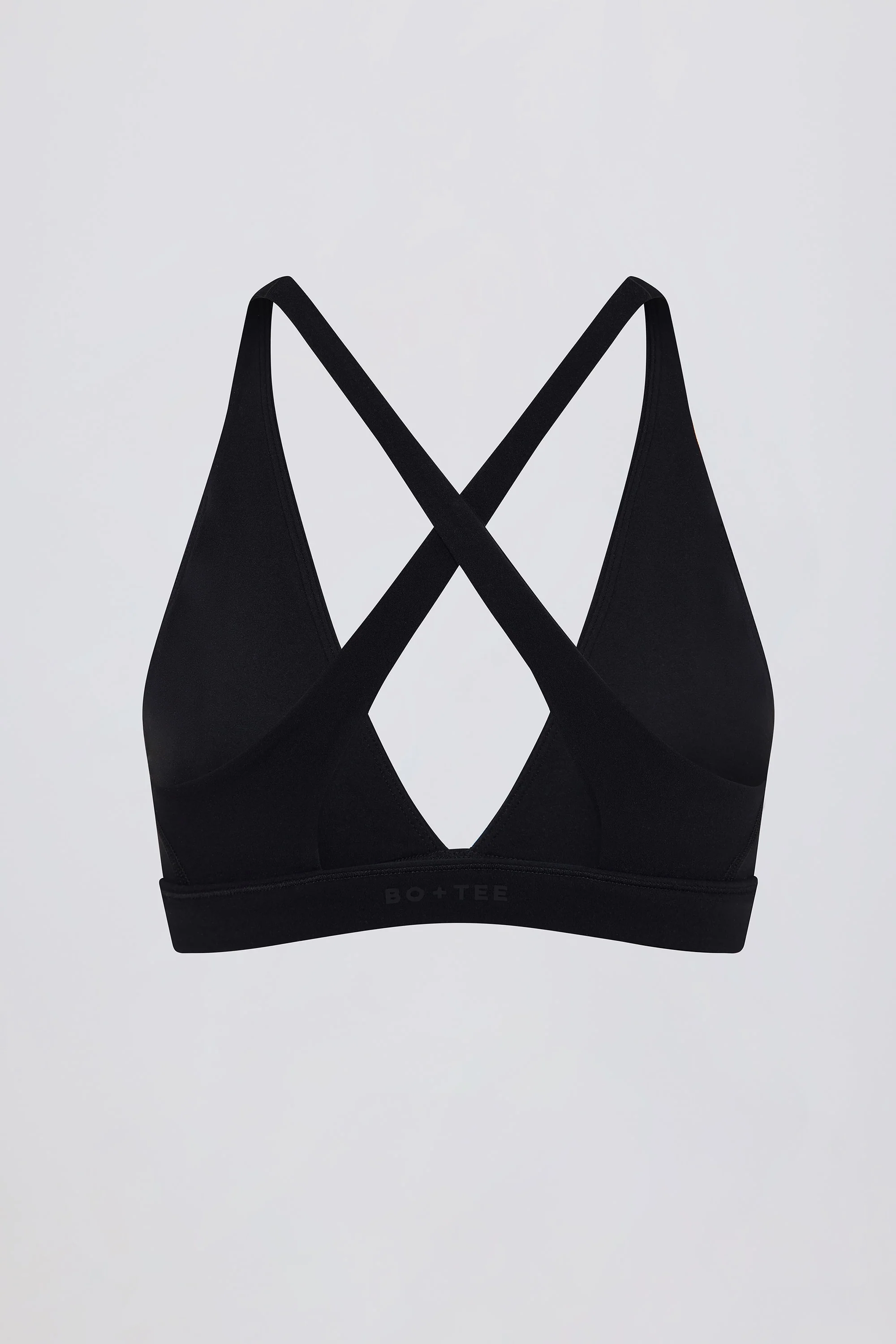 Soft Active Cross-Back Sports Bra in Black - Image 5