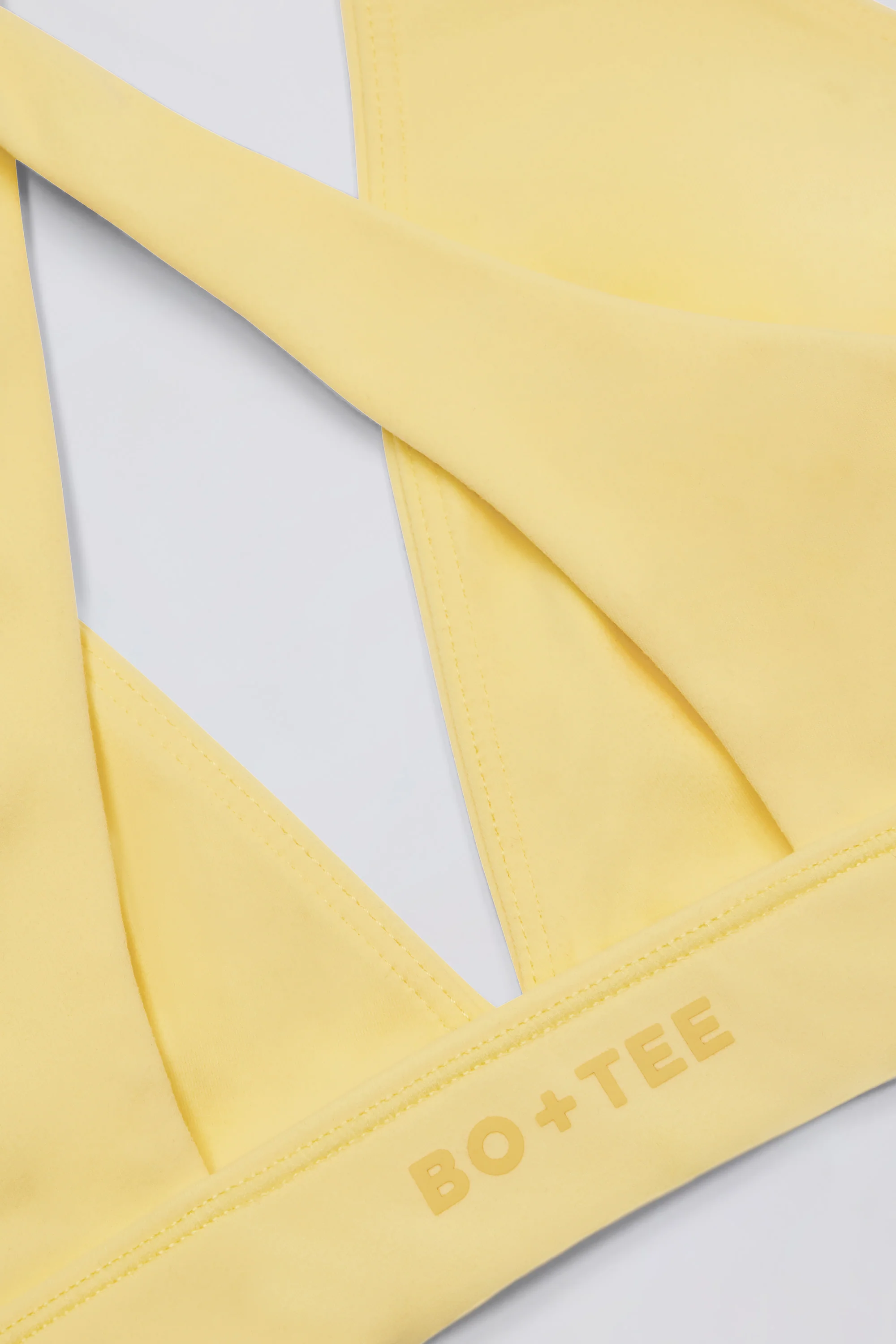 Soft Active Cross-Back Sports Bra in Lemon - Image 6