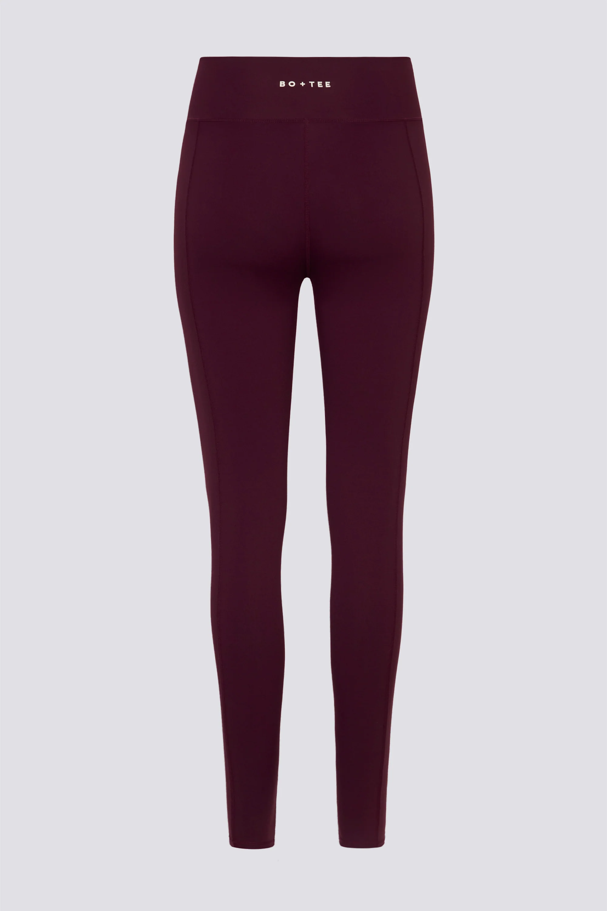 Soft Active V-Waist Leggings in Burgundy - Image 4