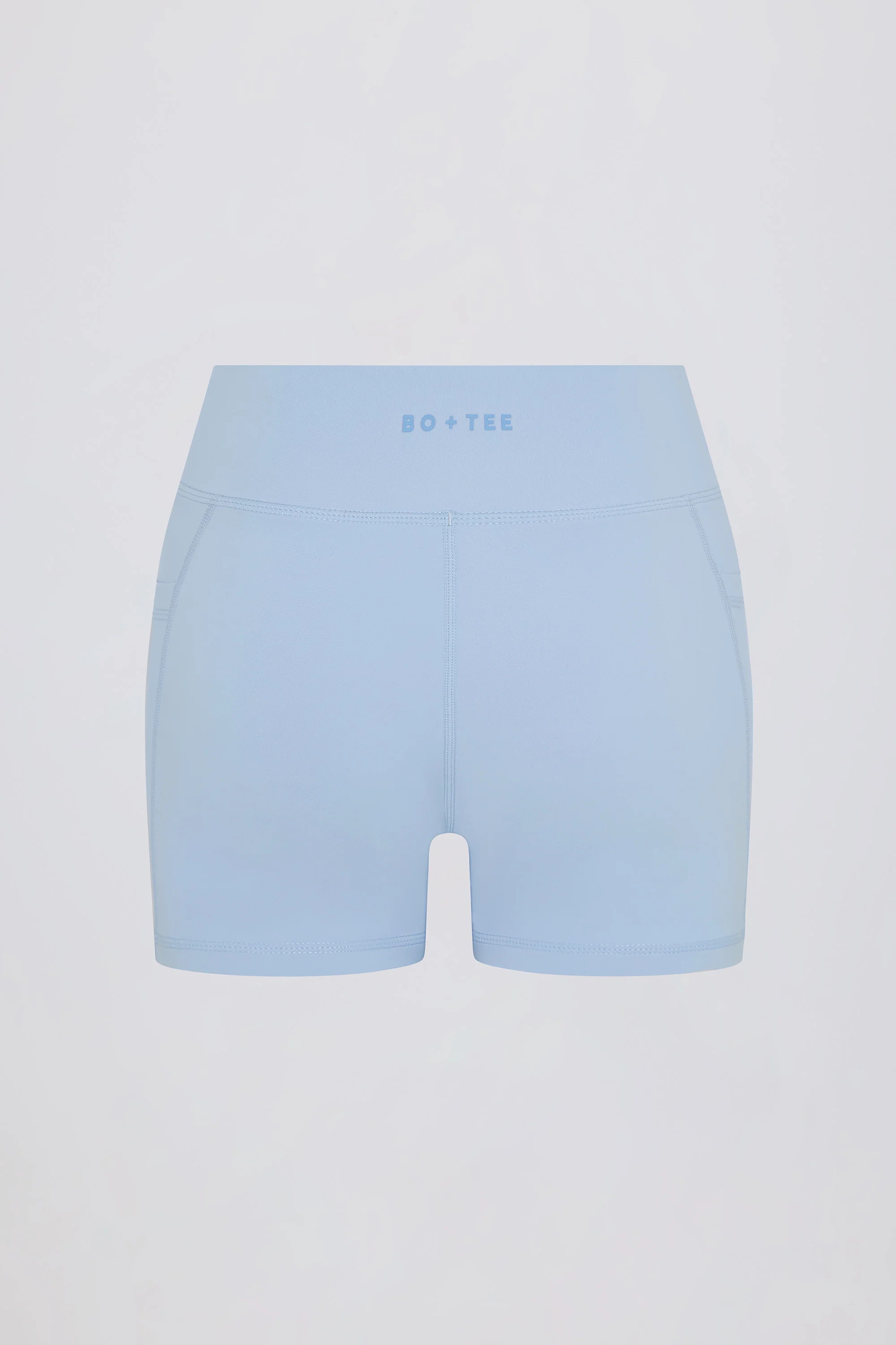 Soft Active Pocket V-Waist Mini Shorts in Sky - Image 5