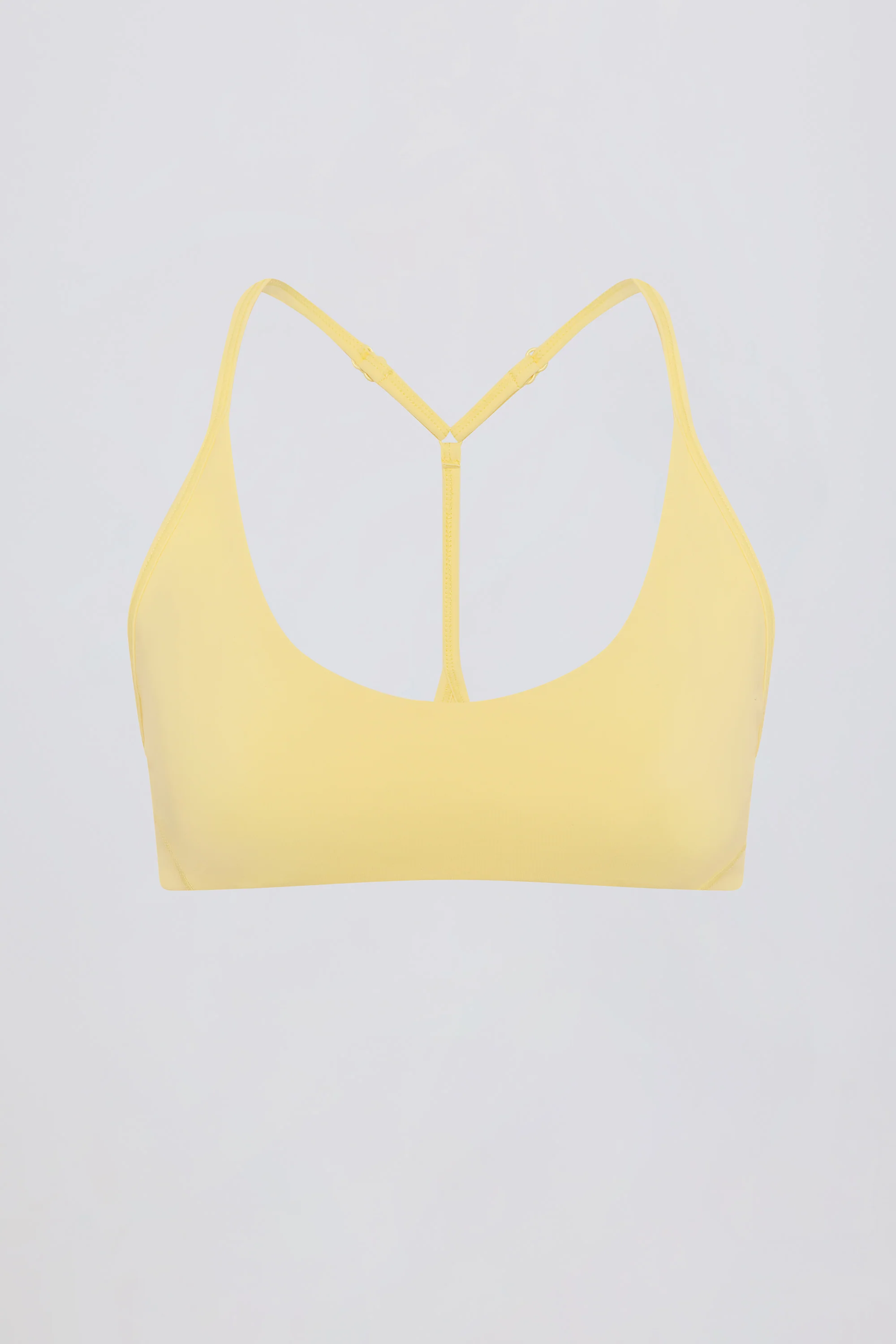 Soft Active Racerback Sports Bra in Lemon - Image 4