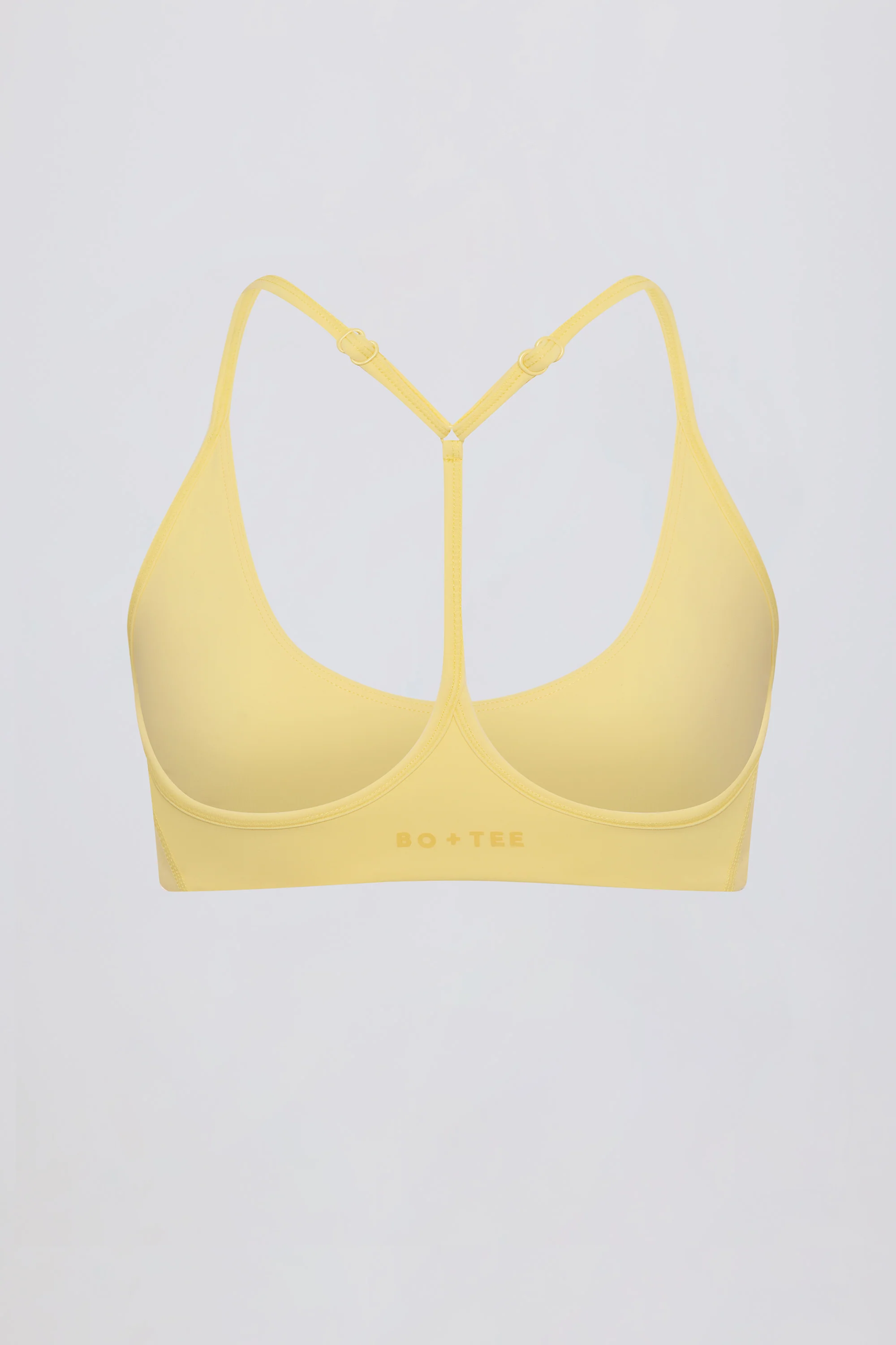 Soft Active Racerback Sports Bra in Lemon - Image 5