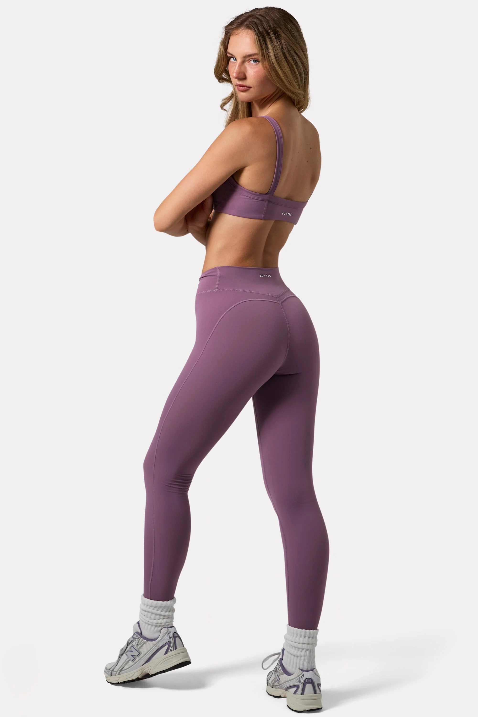Soft Active Ruched Leggings in Dusk - Image 2