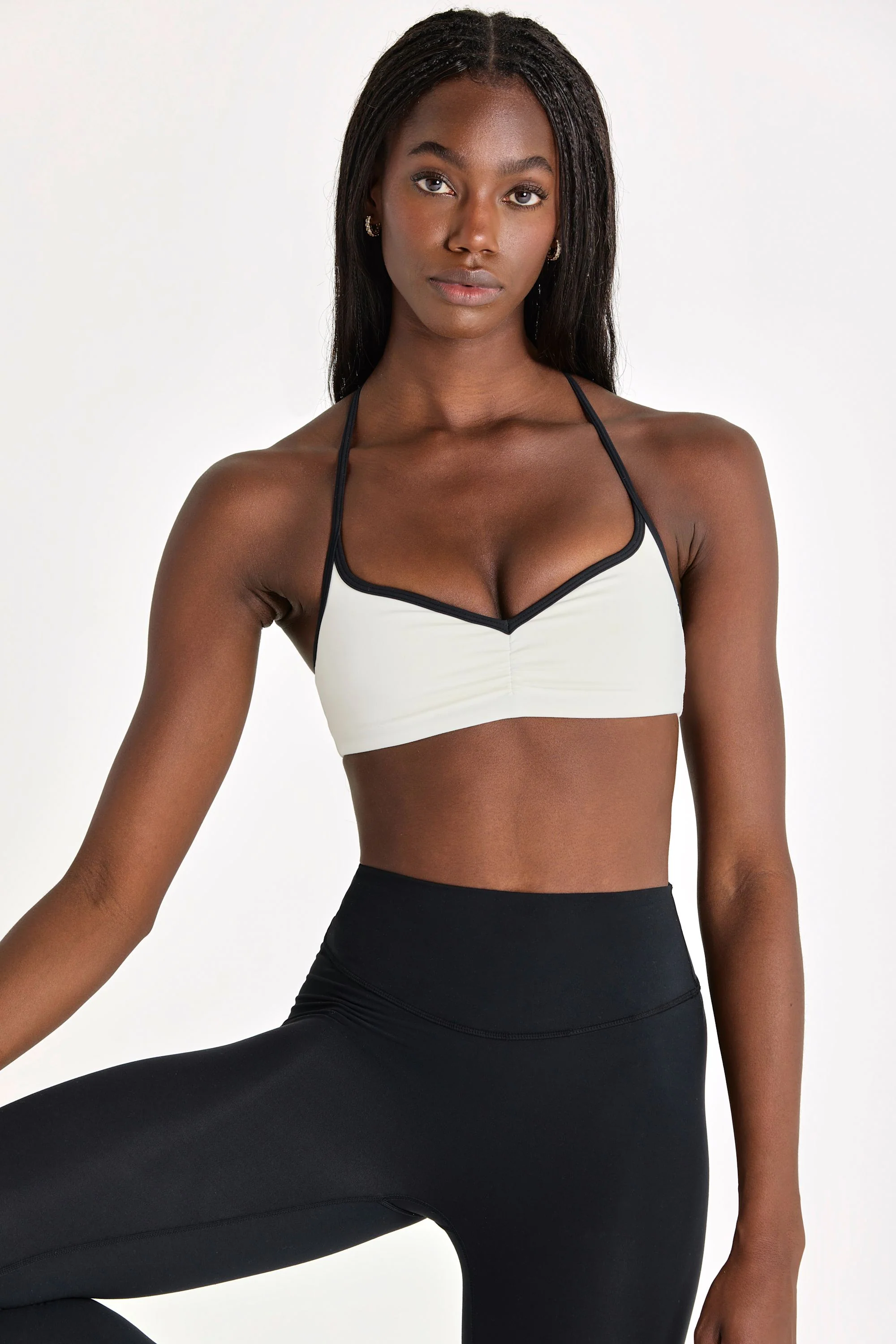 Soft Active Sports Bra in Ivory - Image 4