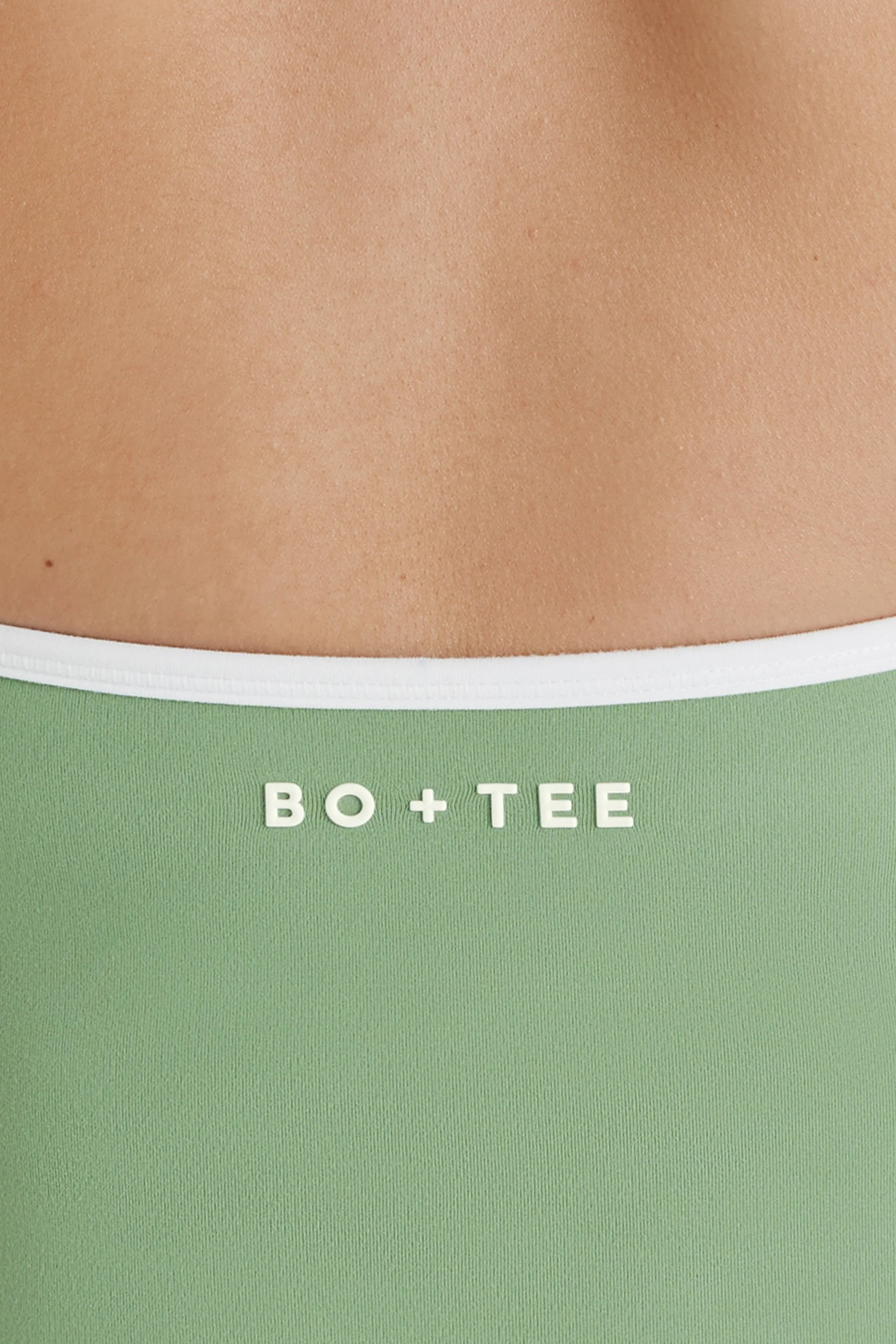 Soft Active V-Neck Halterneck Top in Green - Image 5