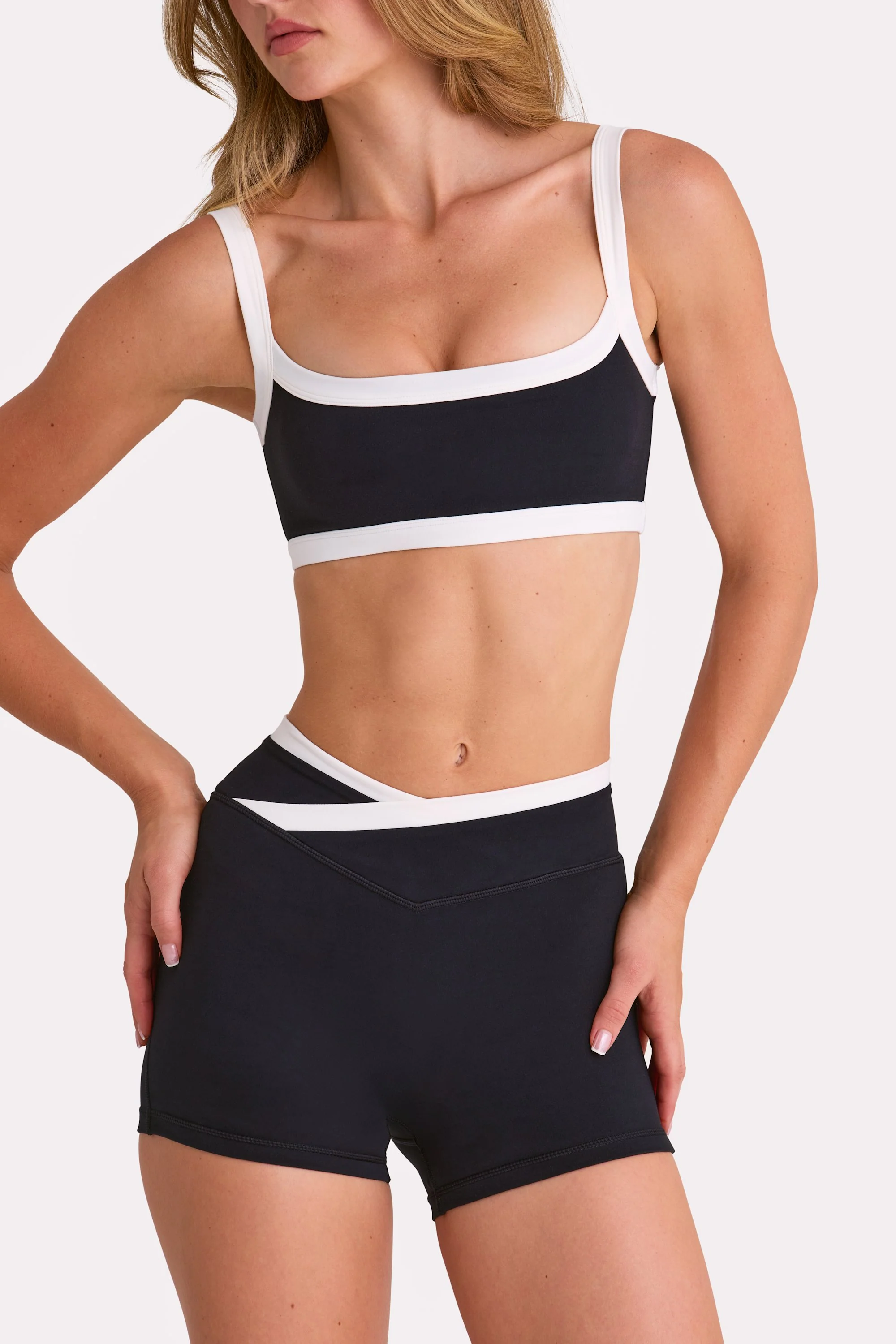 Soft Active Shorts in Black - Image 4